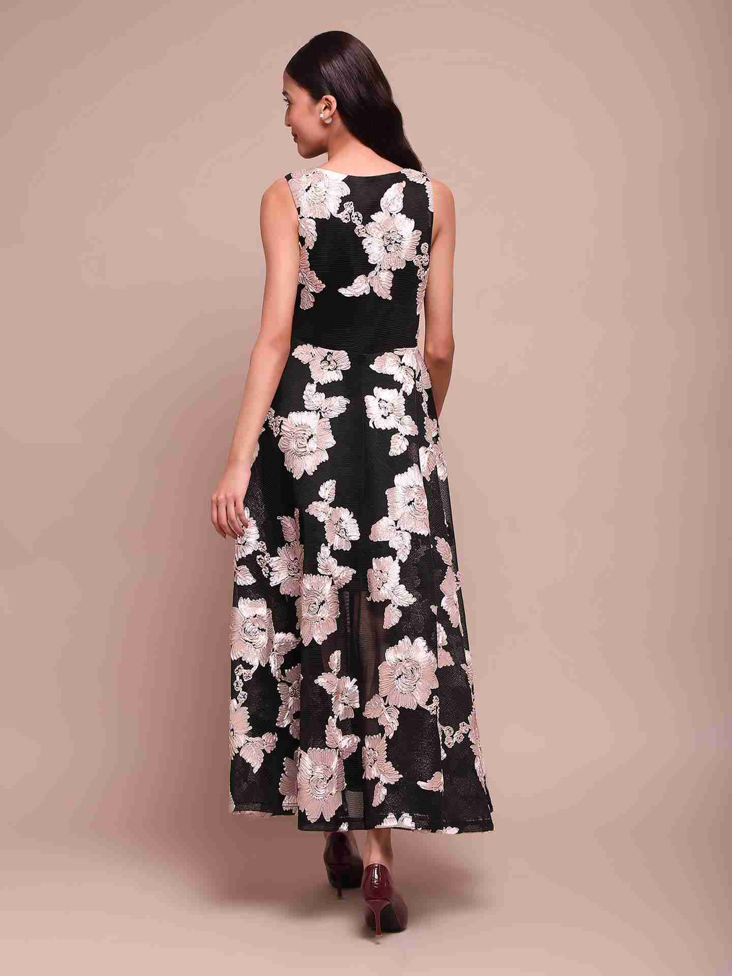 Black Aaron Long Dress