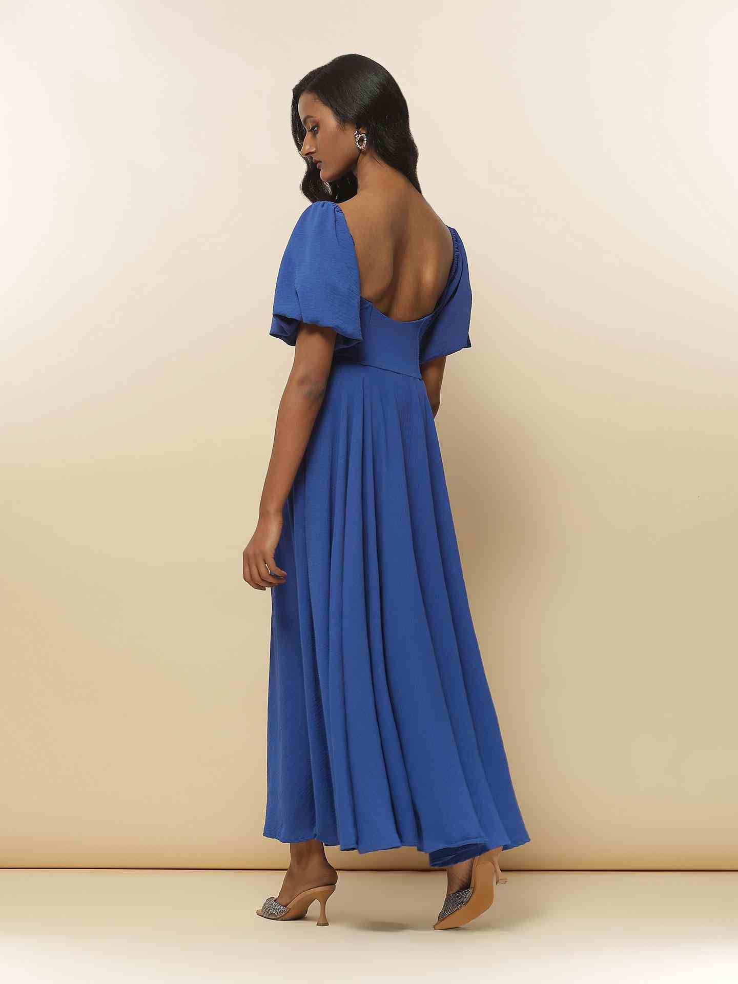 Electric Blue Astrid Long Dress