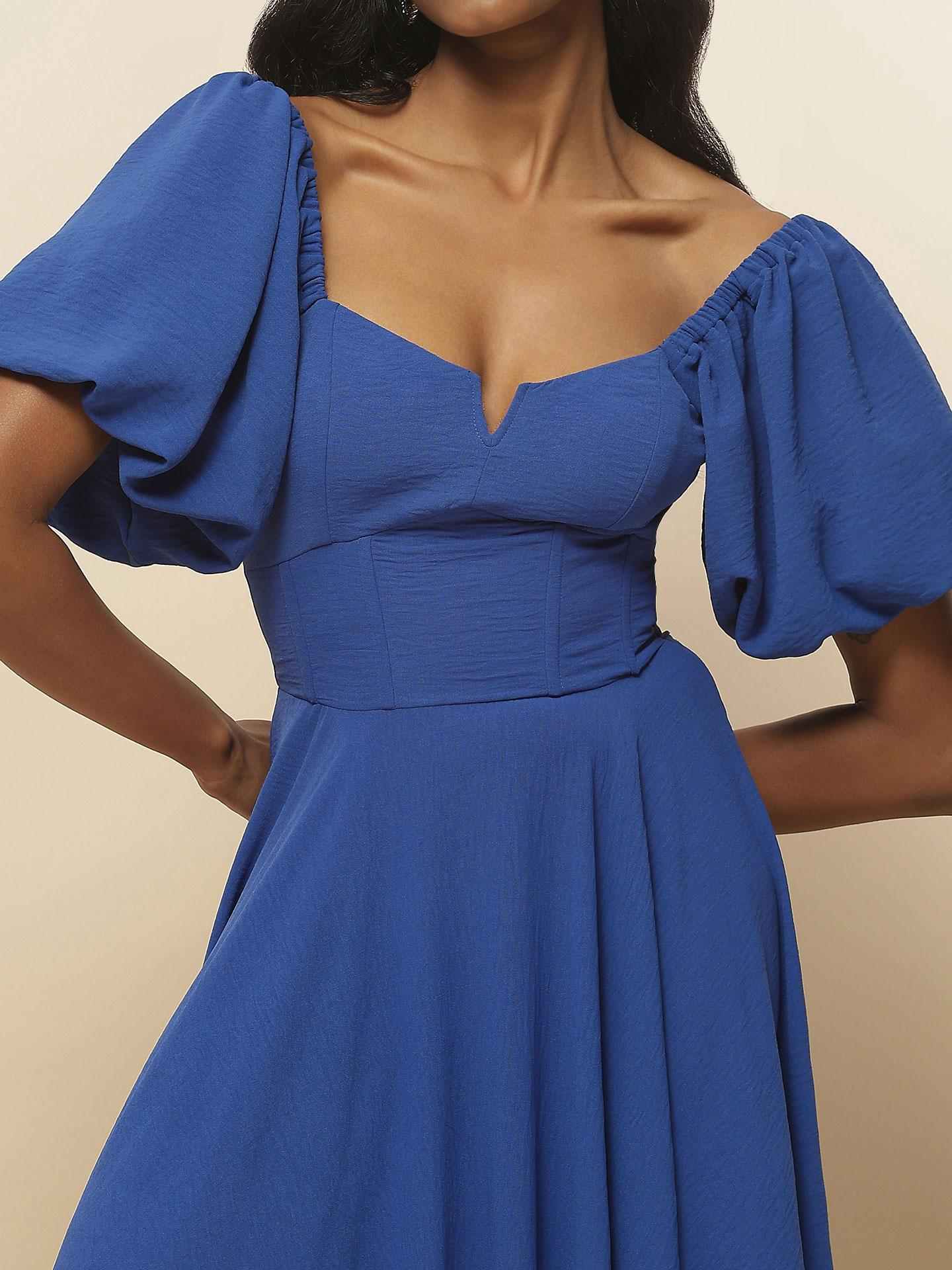 Electric Blue Astrid Long Dress