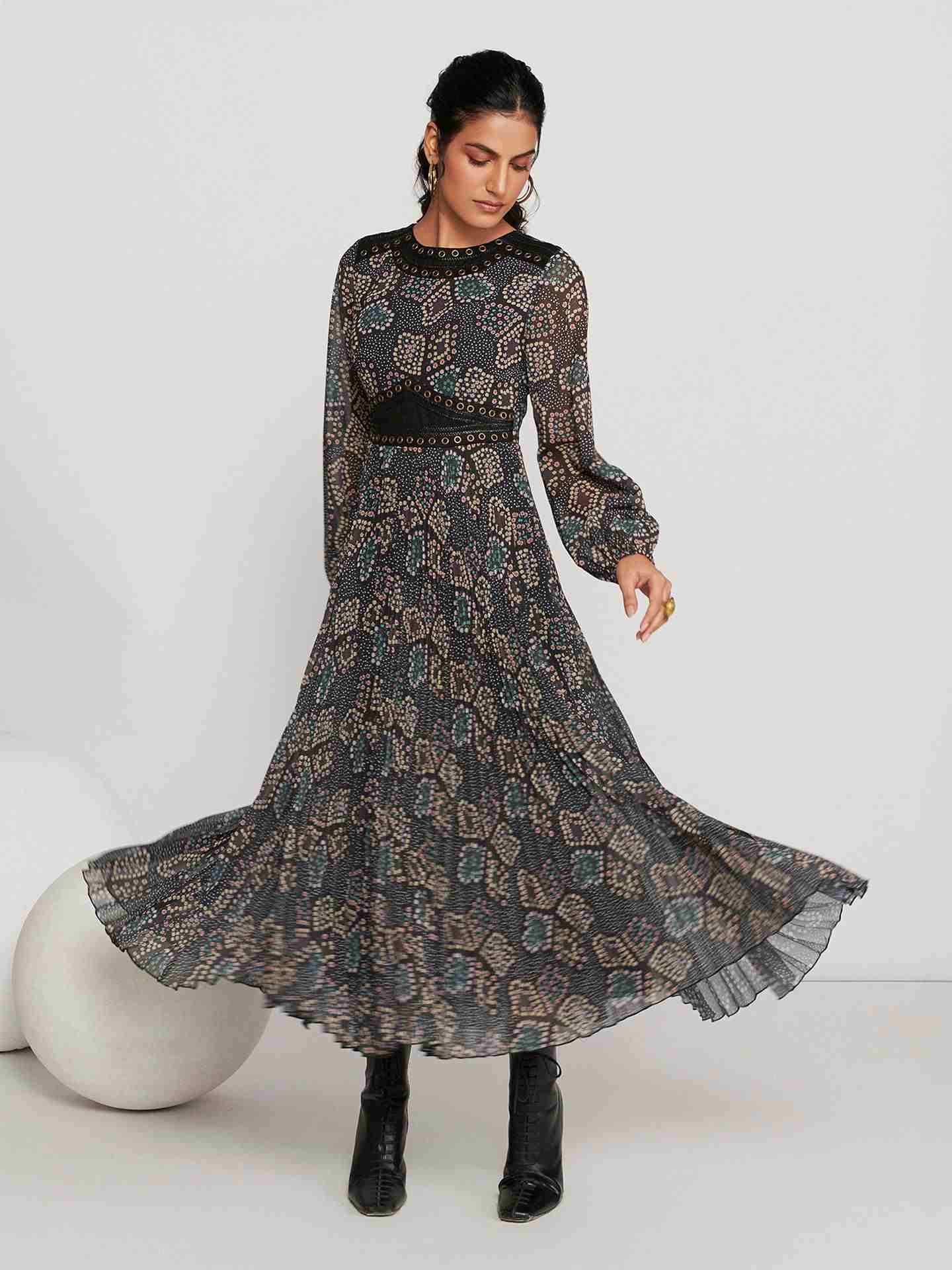 Black Zaria Long Dress