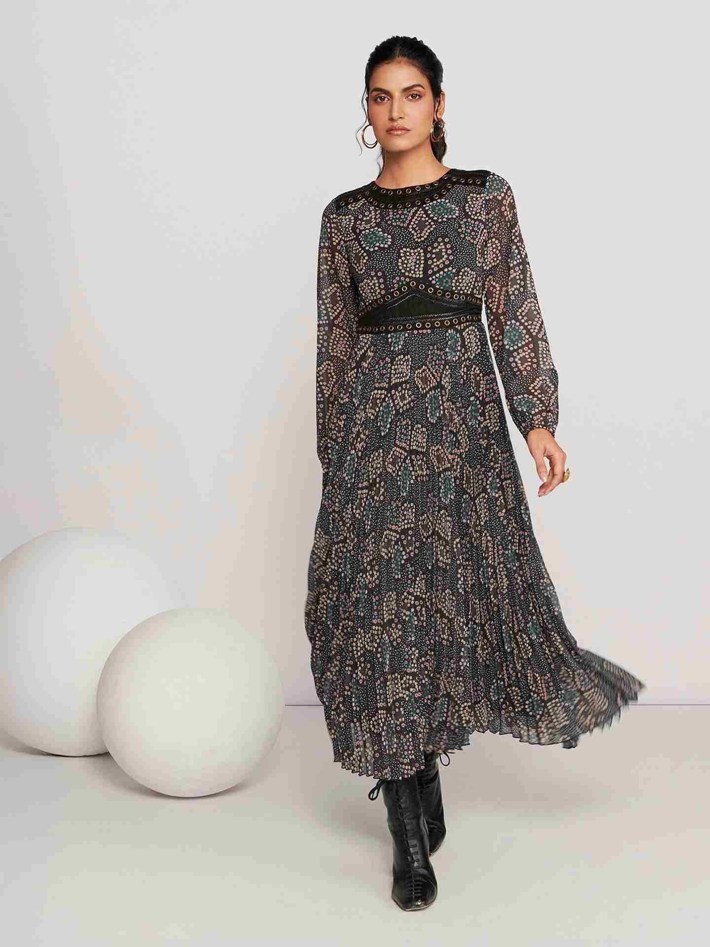 Black Zaria Long Dress