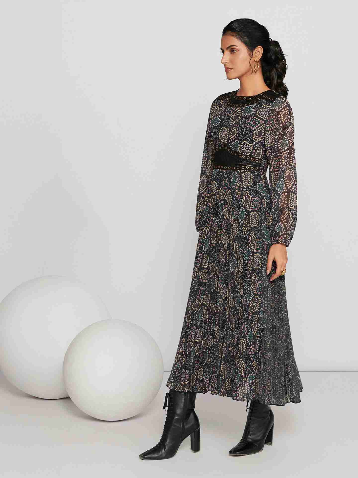 Black Zaria Long Dress