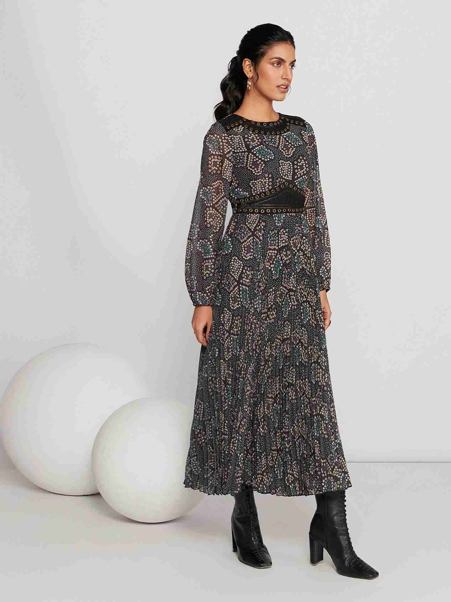 Black Zaria Long Dress