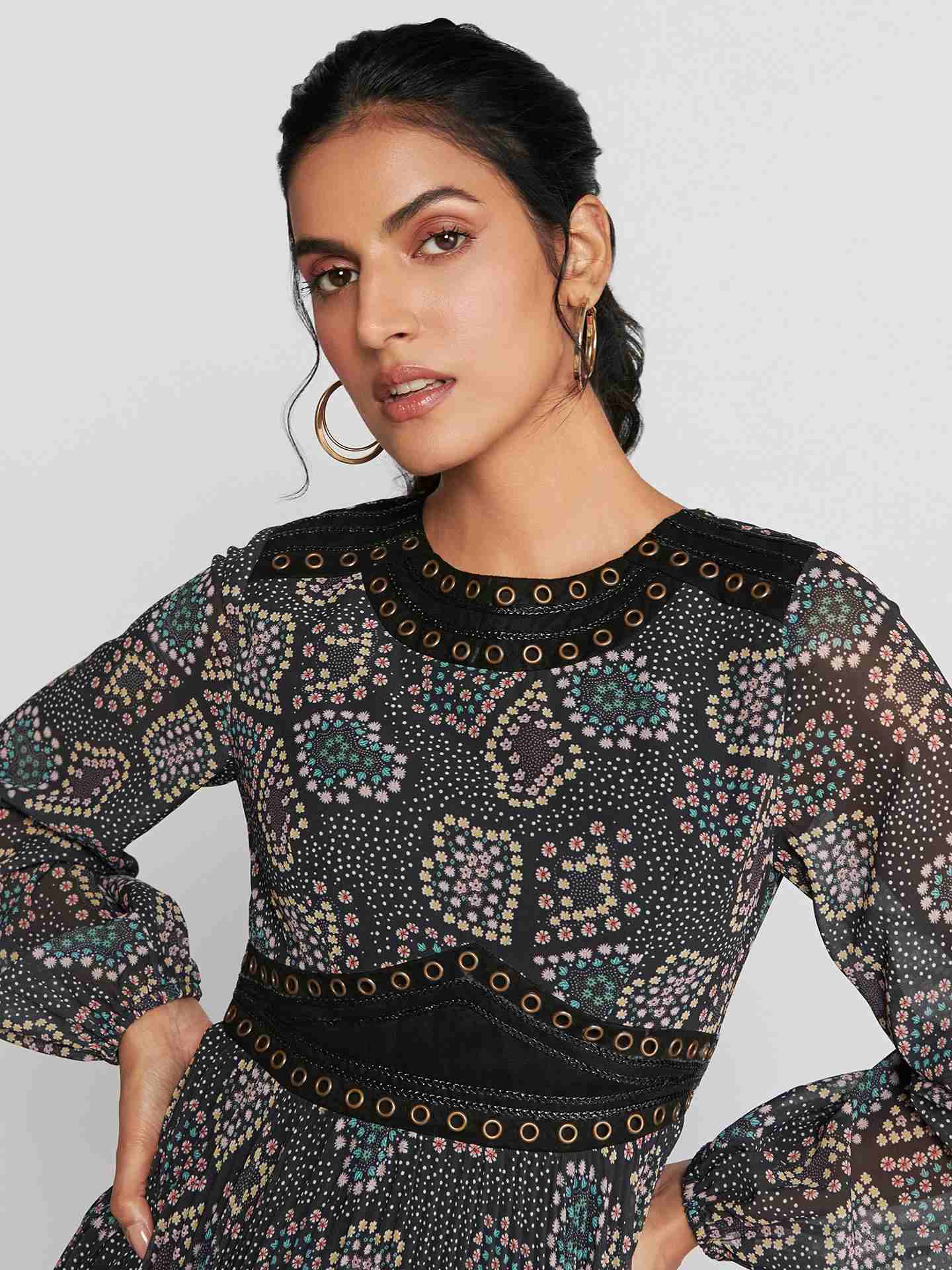 Black Zaria Long Dress