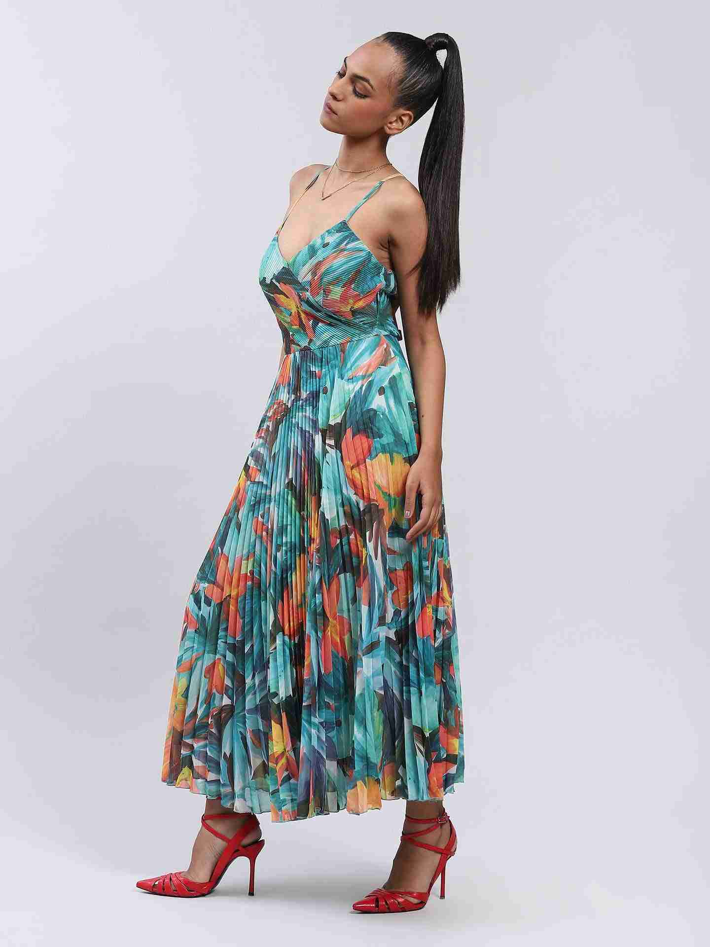 Teal Rosalia Dress