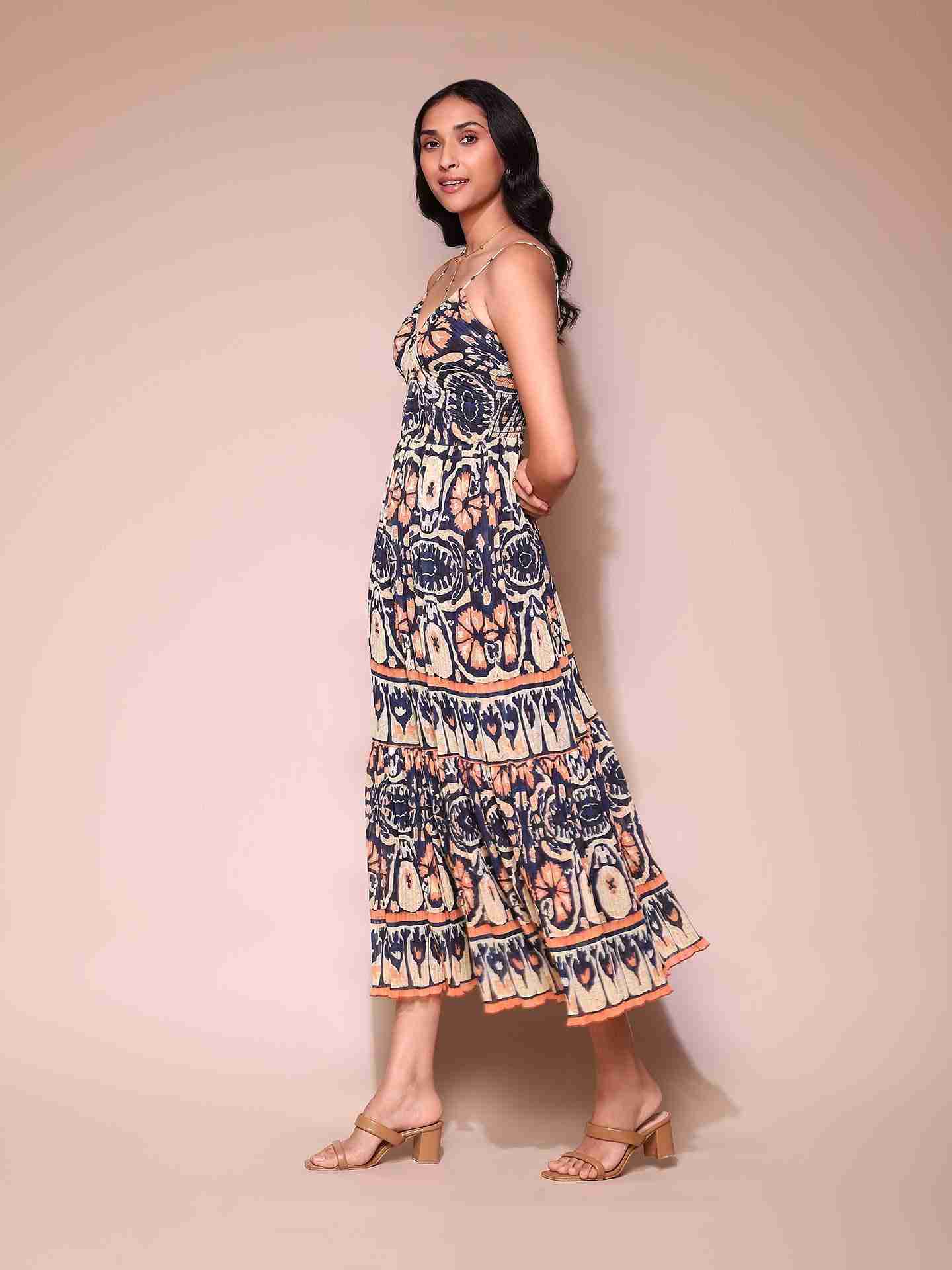 Navy Sezanne Long Dress
