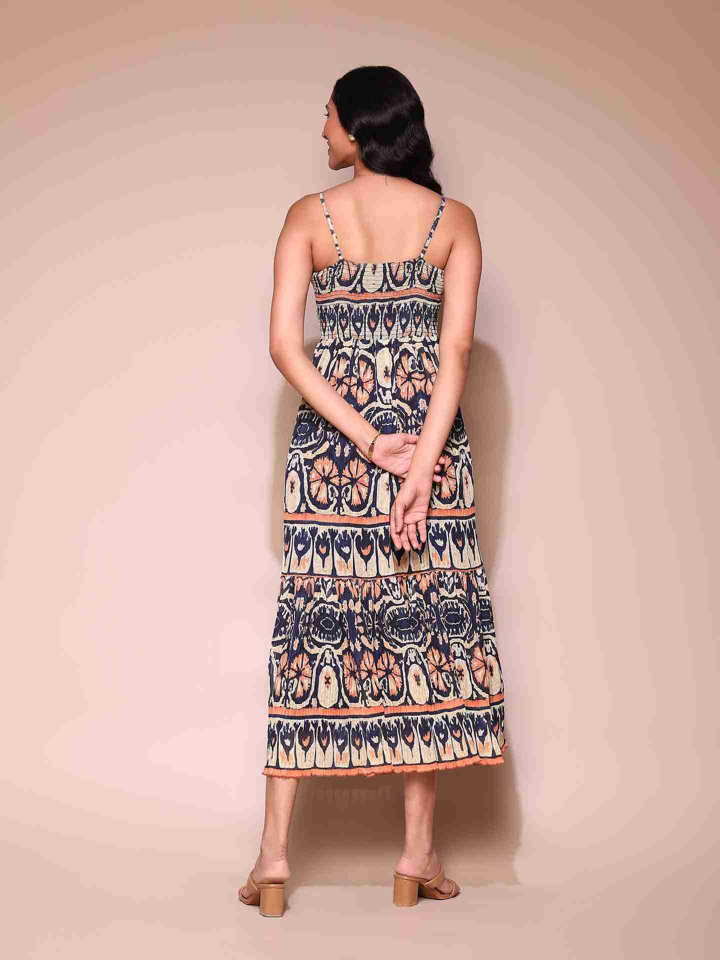 Navy Sezanne Long Dress