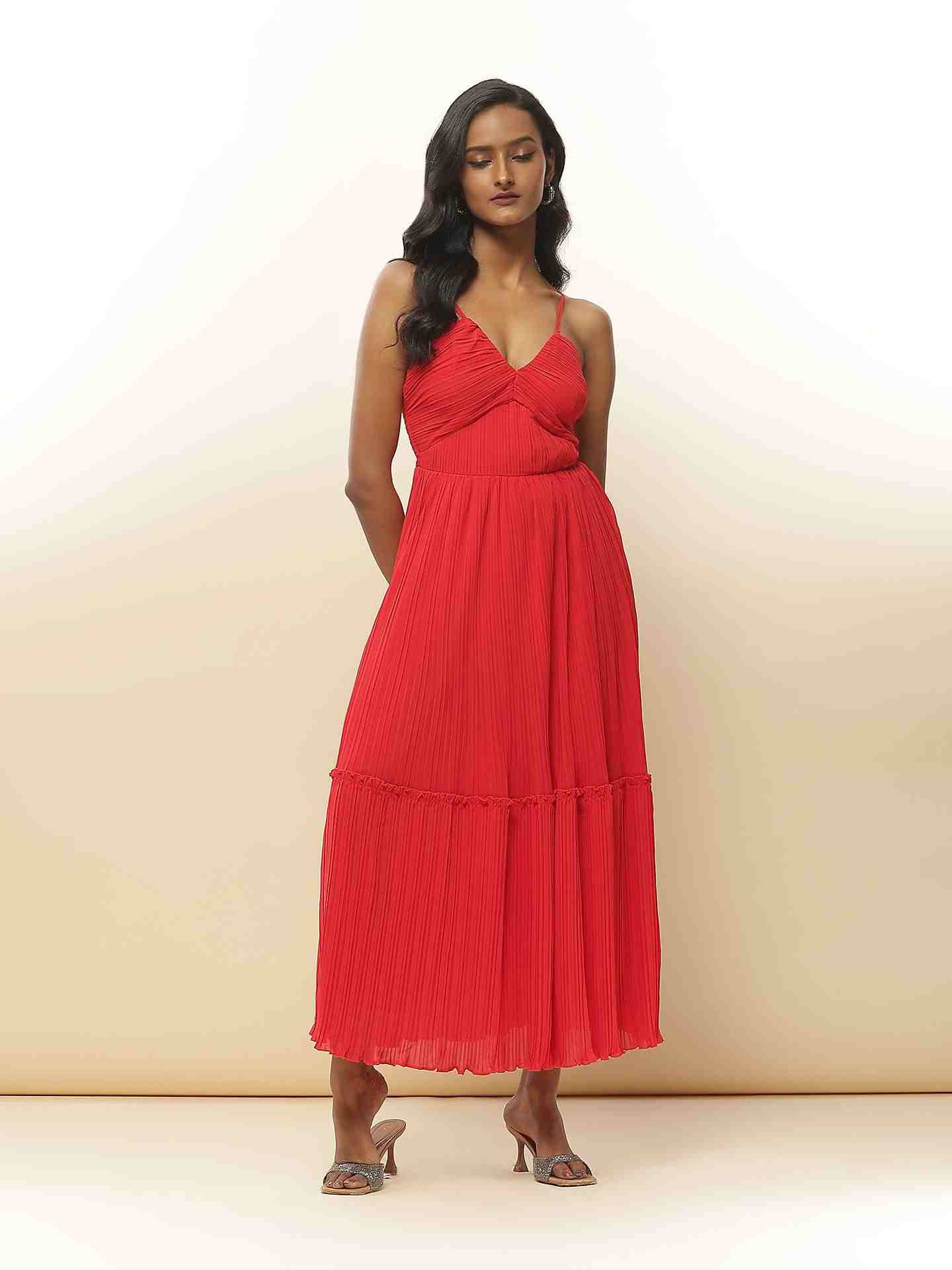 Red Rougina Long Dress