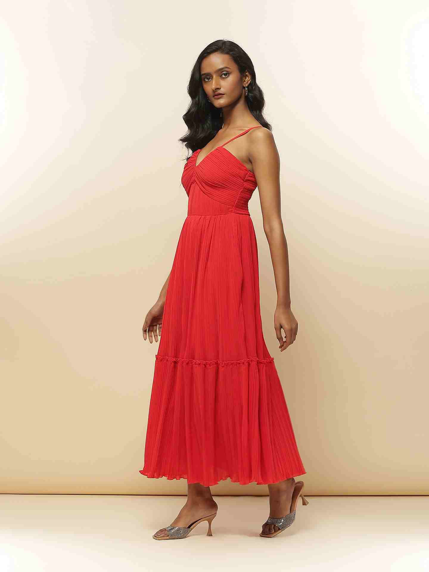 Red Rougina Long Dress