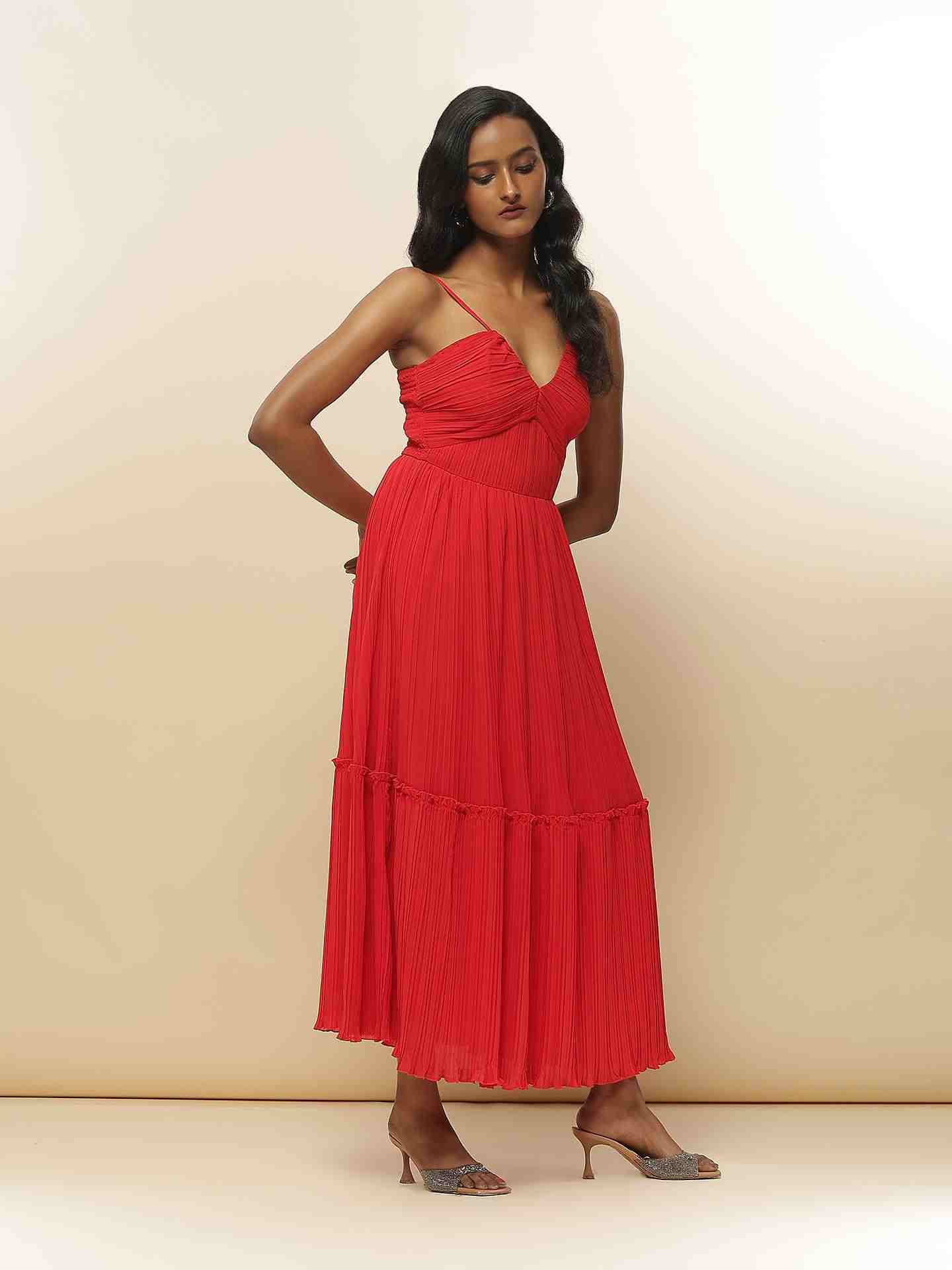 Red Rougina Long Dress