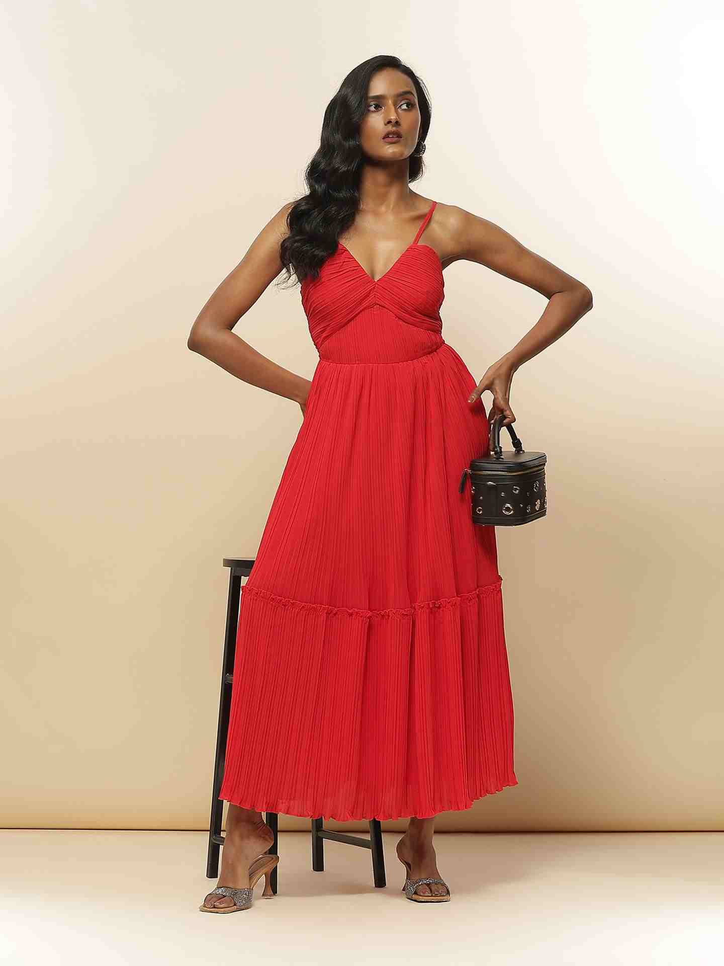 Red Rougina Long Dress