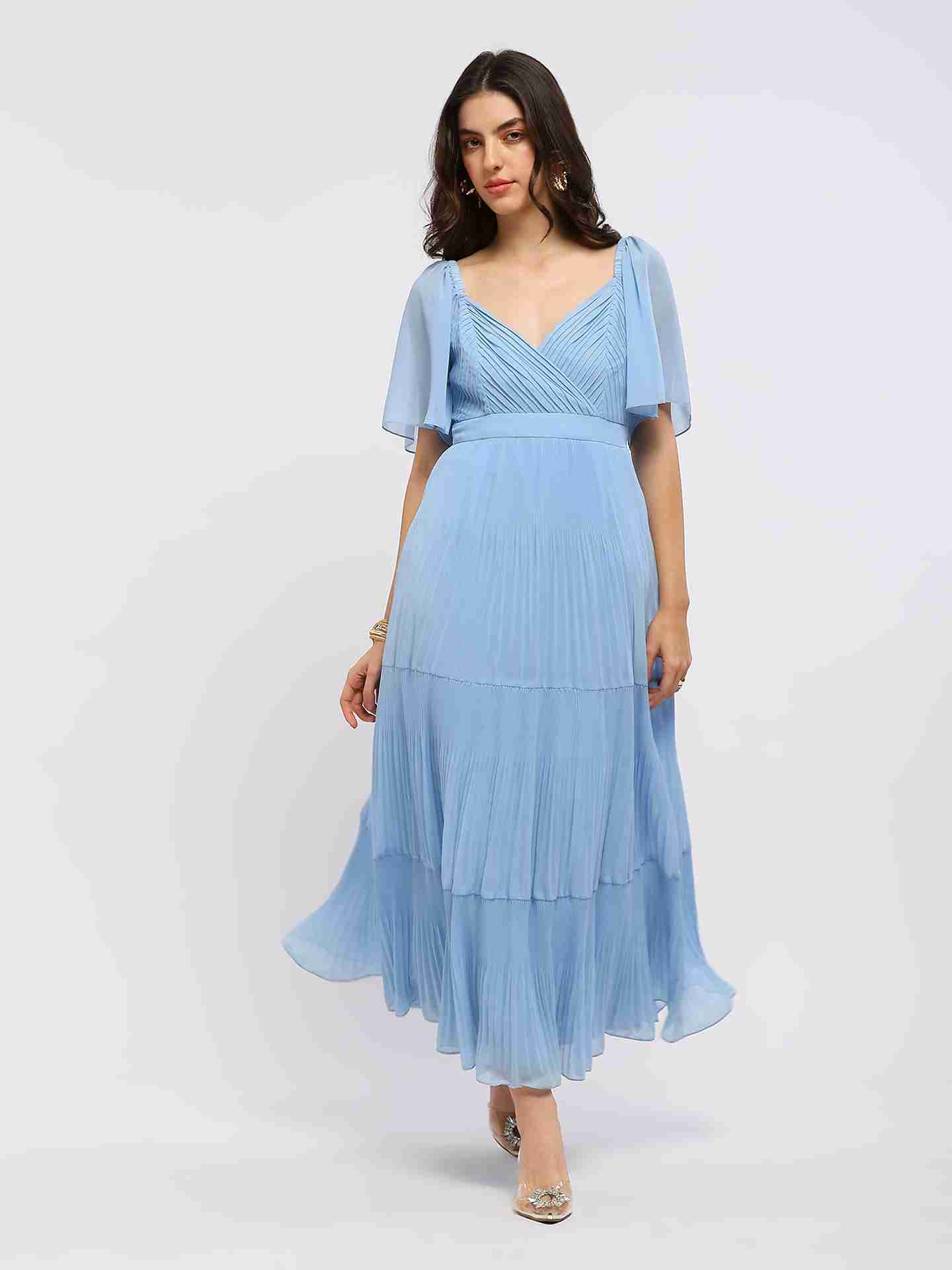Blue Iseule Long Dress