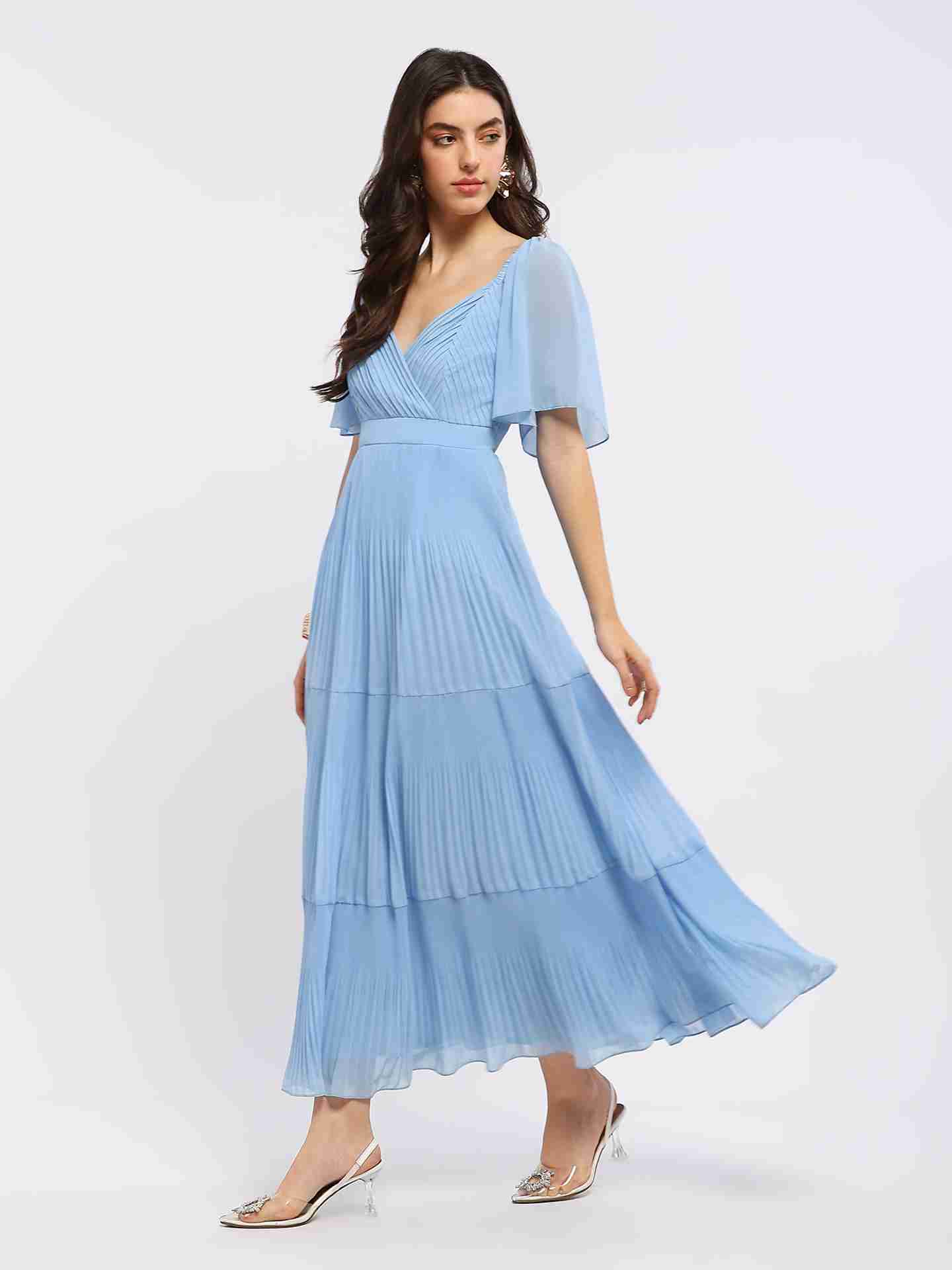 Blue Iseule Long Dress