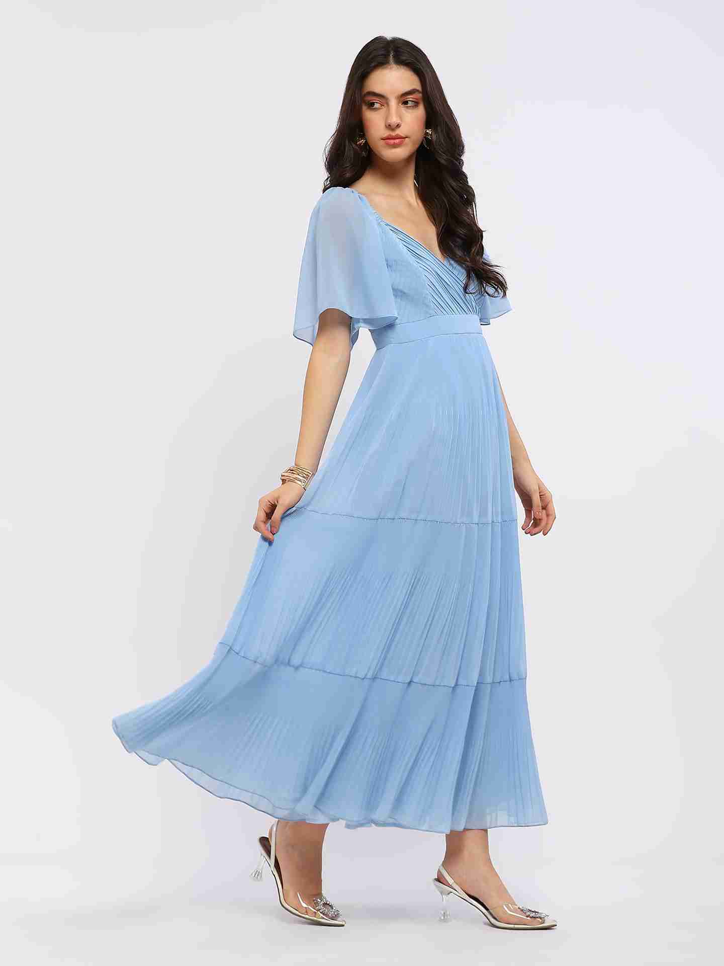 Blue Iseule Long Dress
