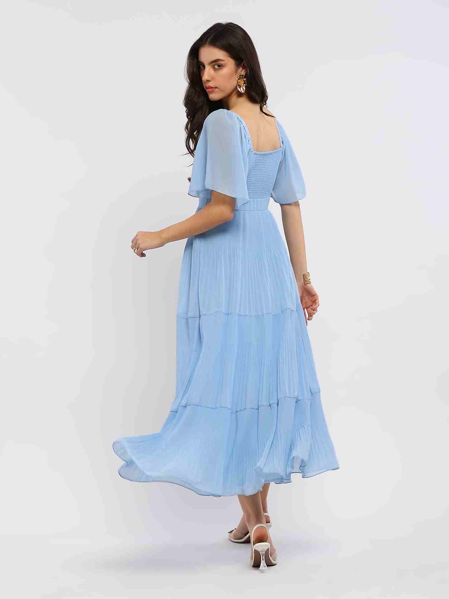 Blue Iseule Long Dress