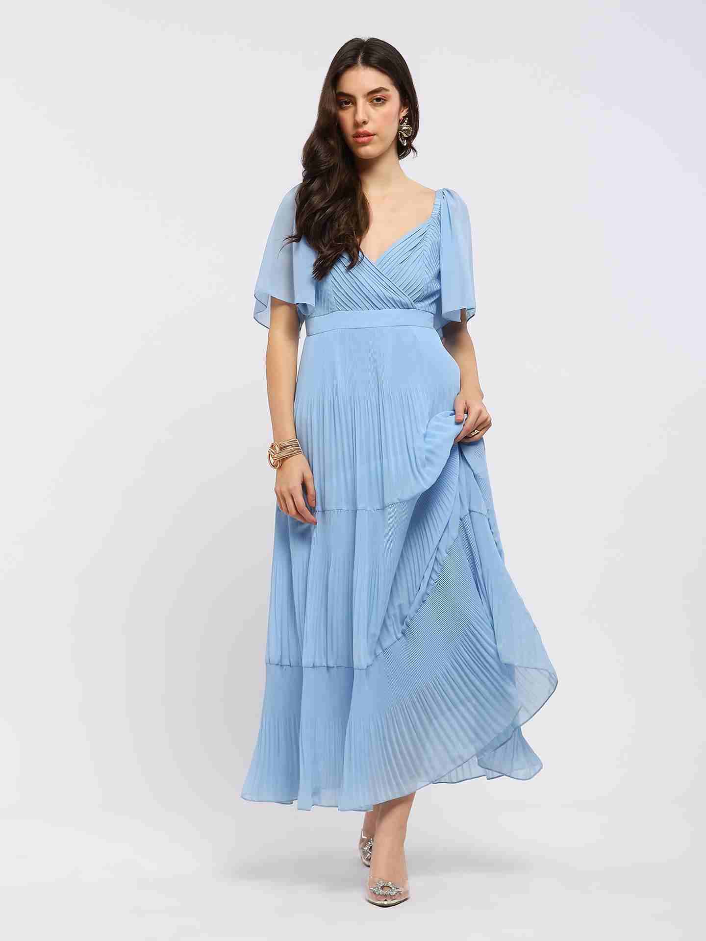 Blue Iseule Long Dress