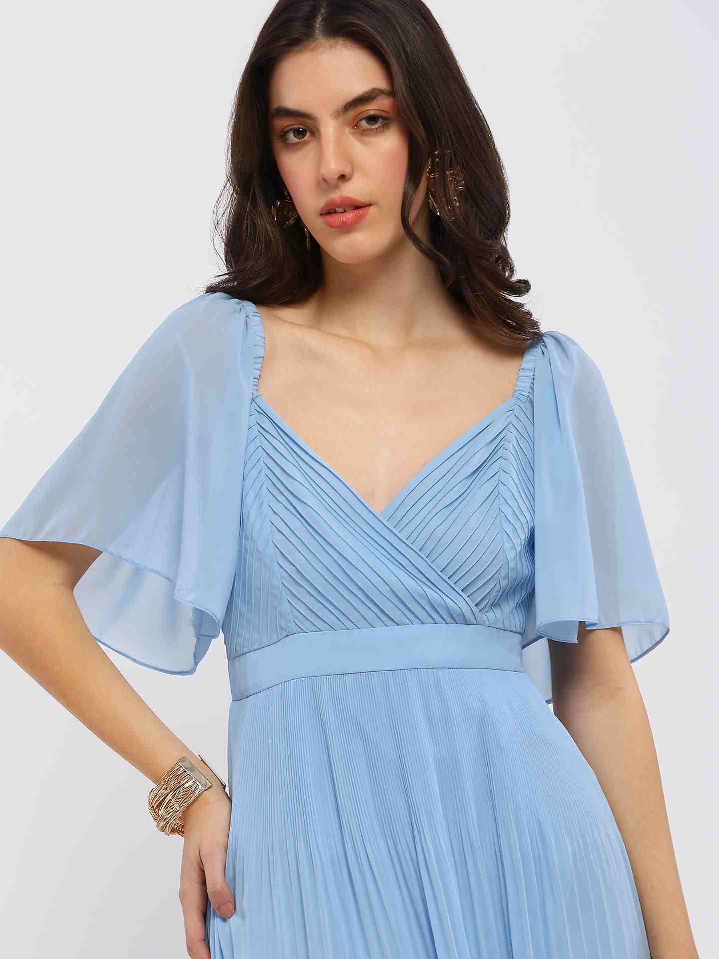 Blue Iseule Long Dress