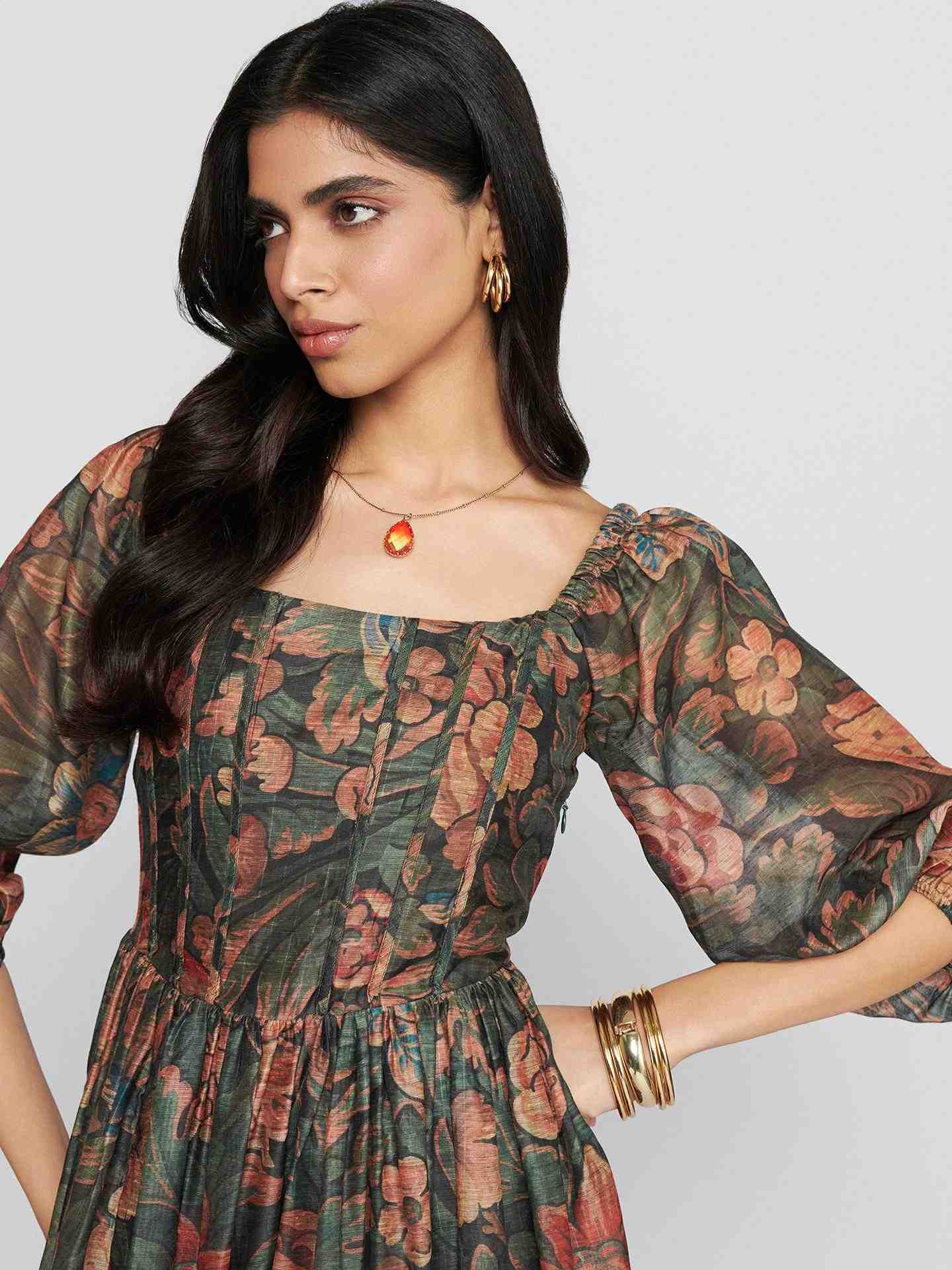 Multi Lenny Long Dress