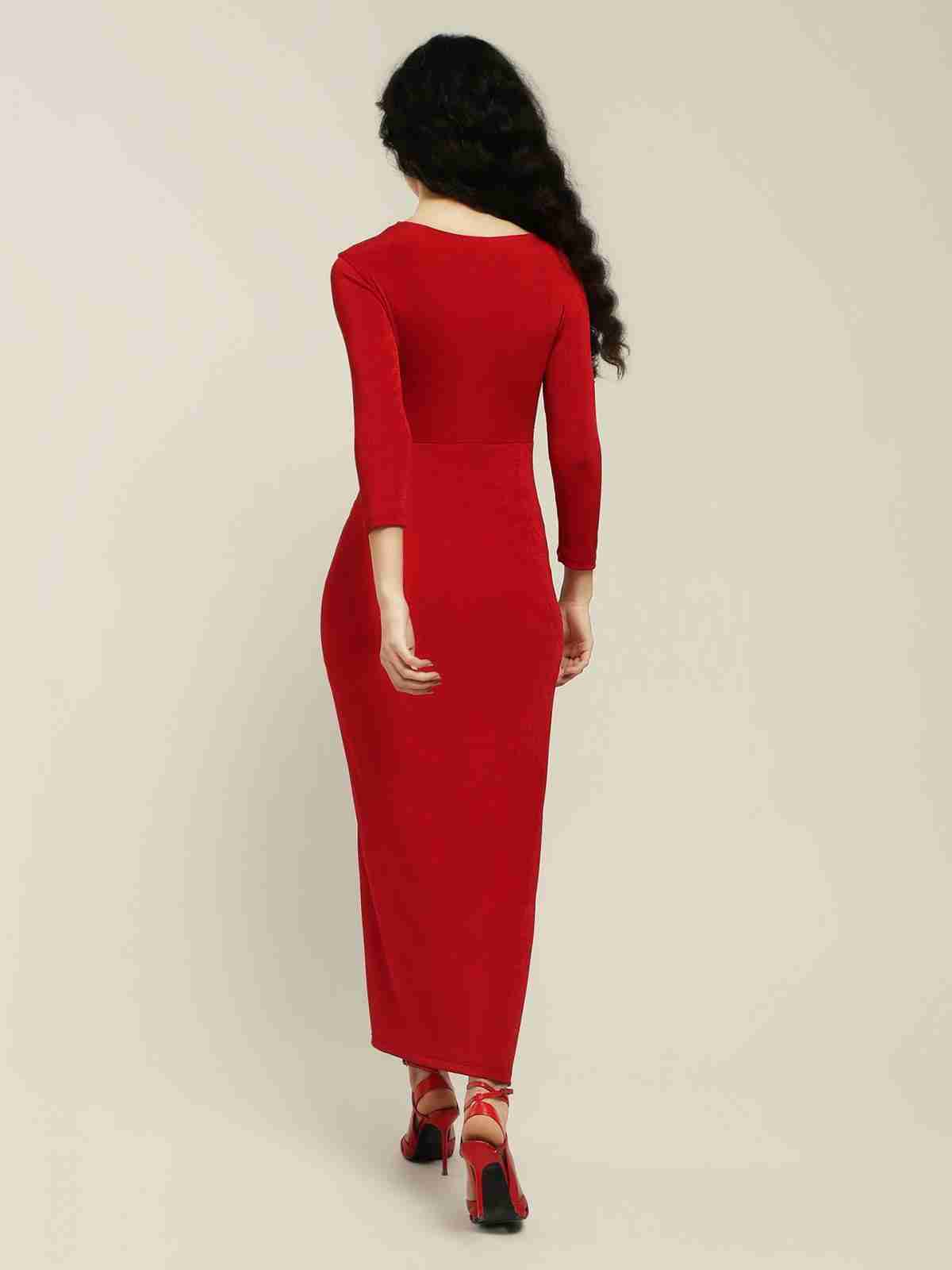 Red Ottavia Long Dress