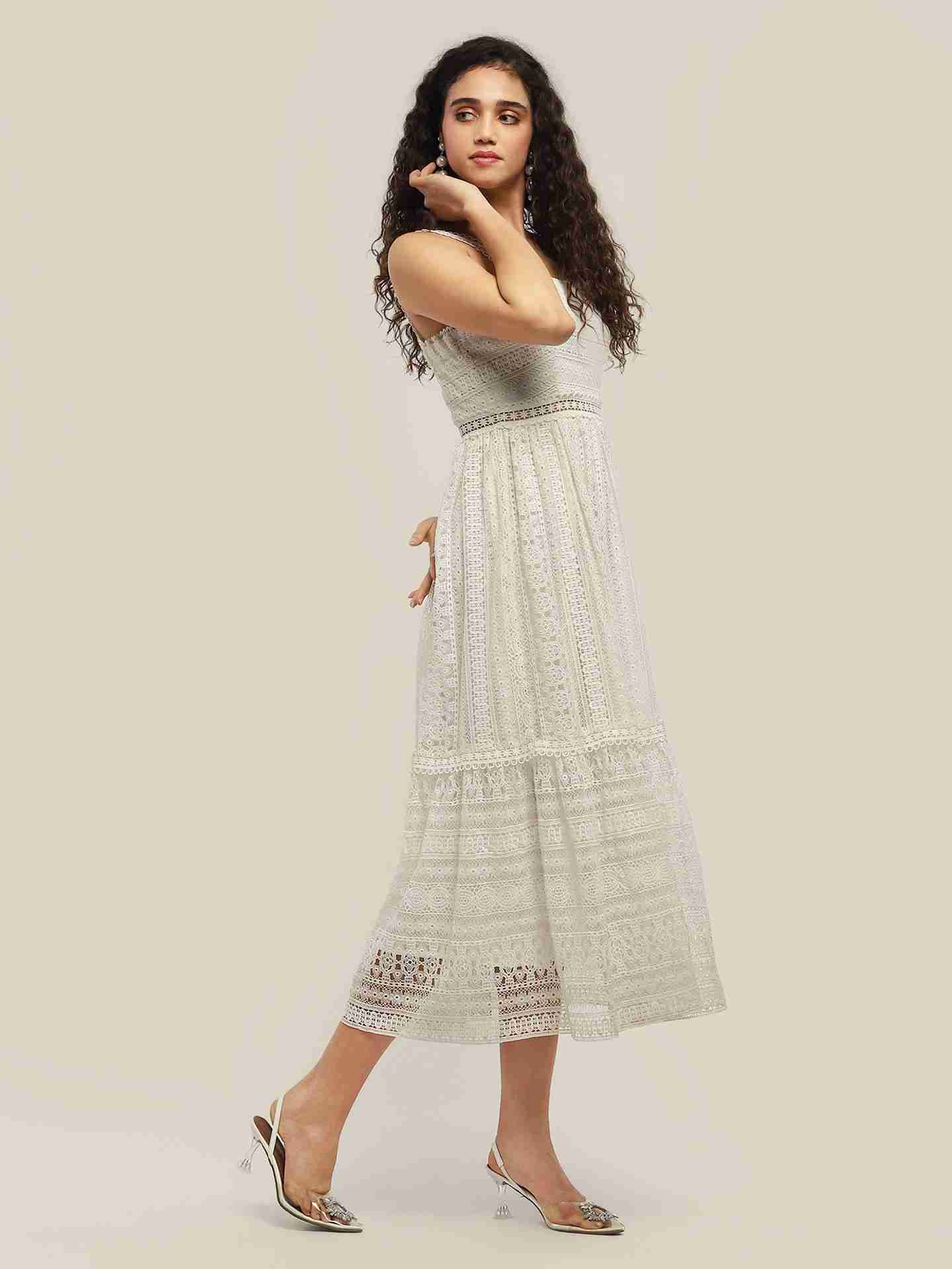 White Perrie Long Dress