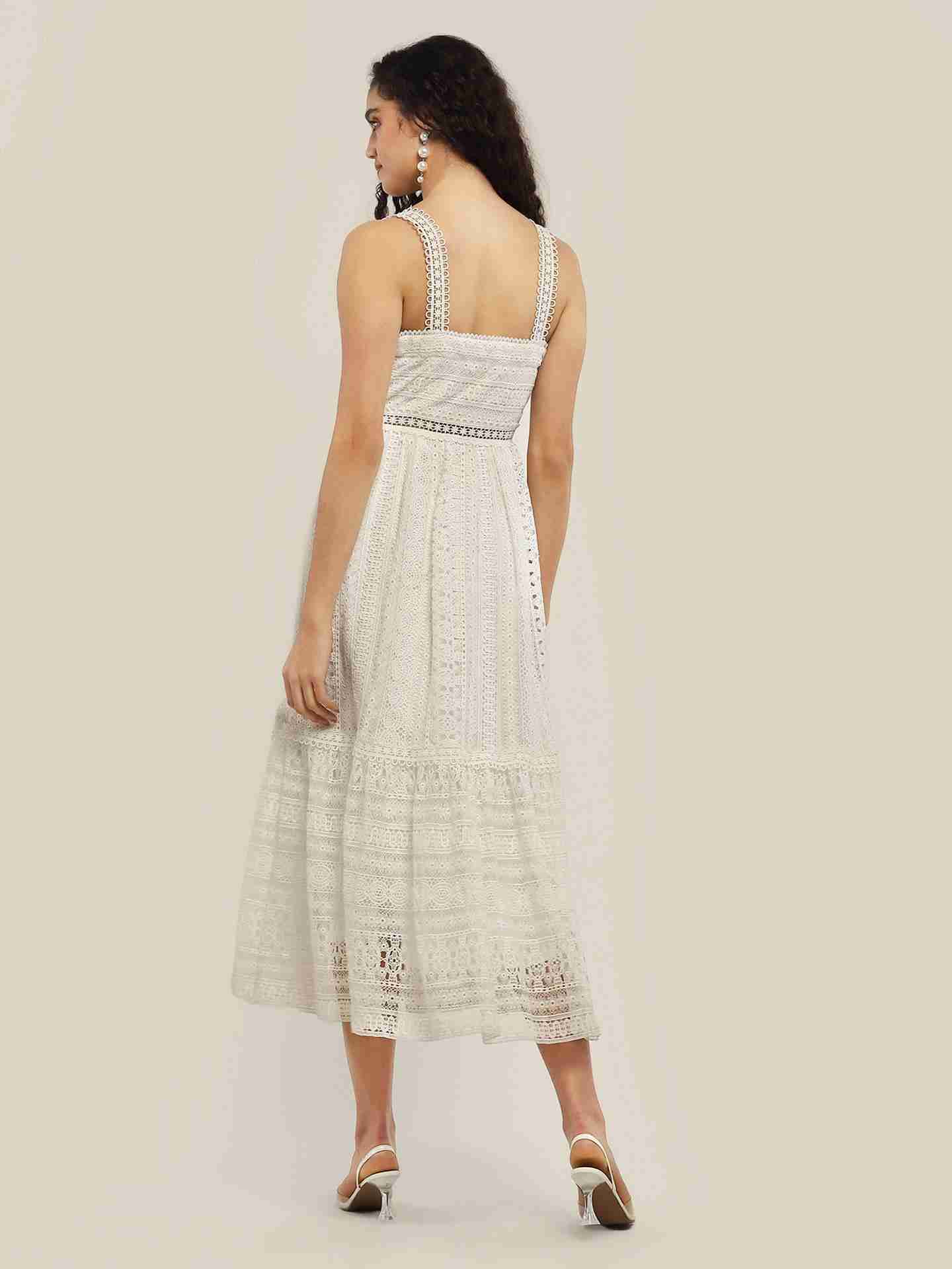 White Perrie Long Dress