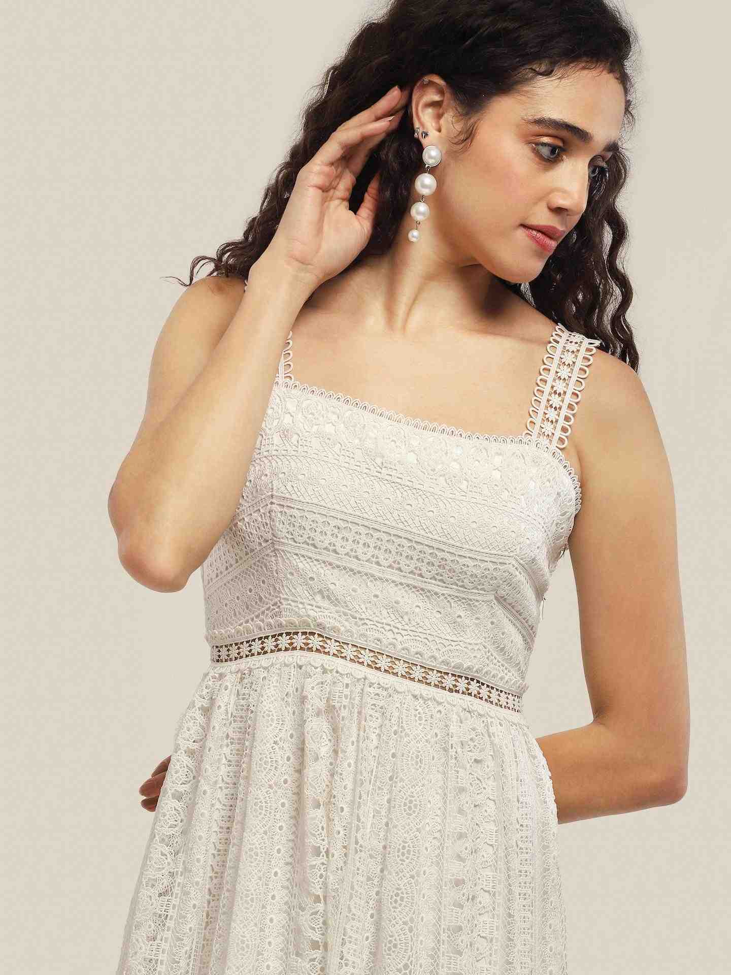 White Perrie Long Dress