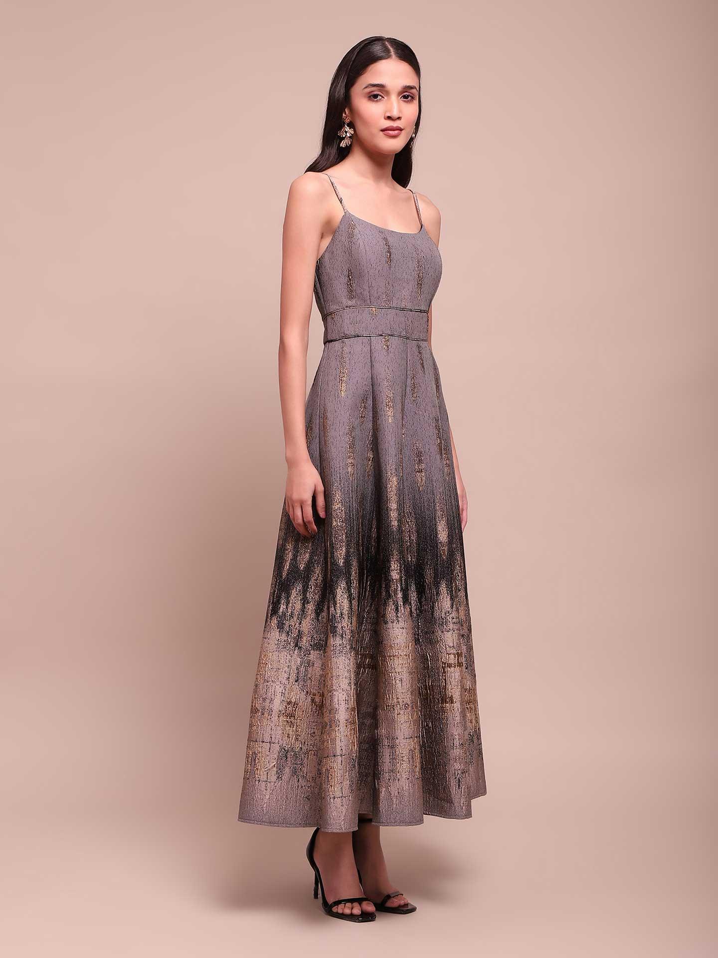 Grey Phoebe Long Dress