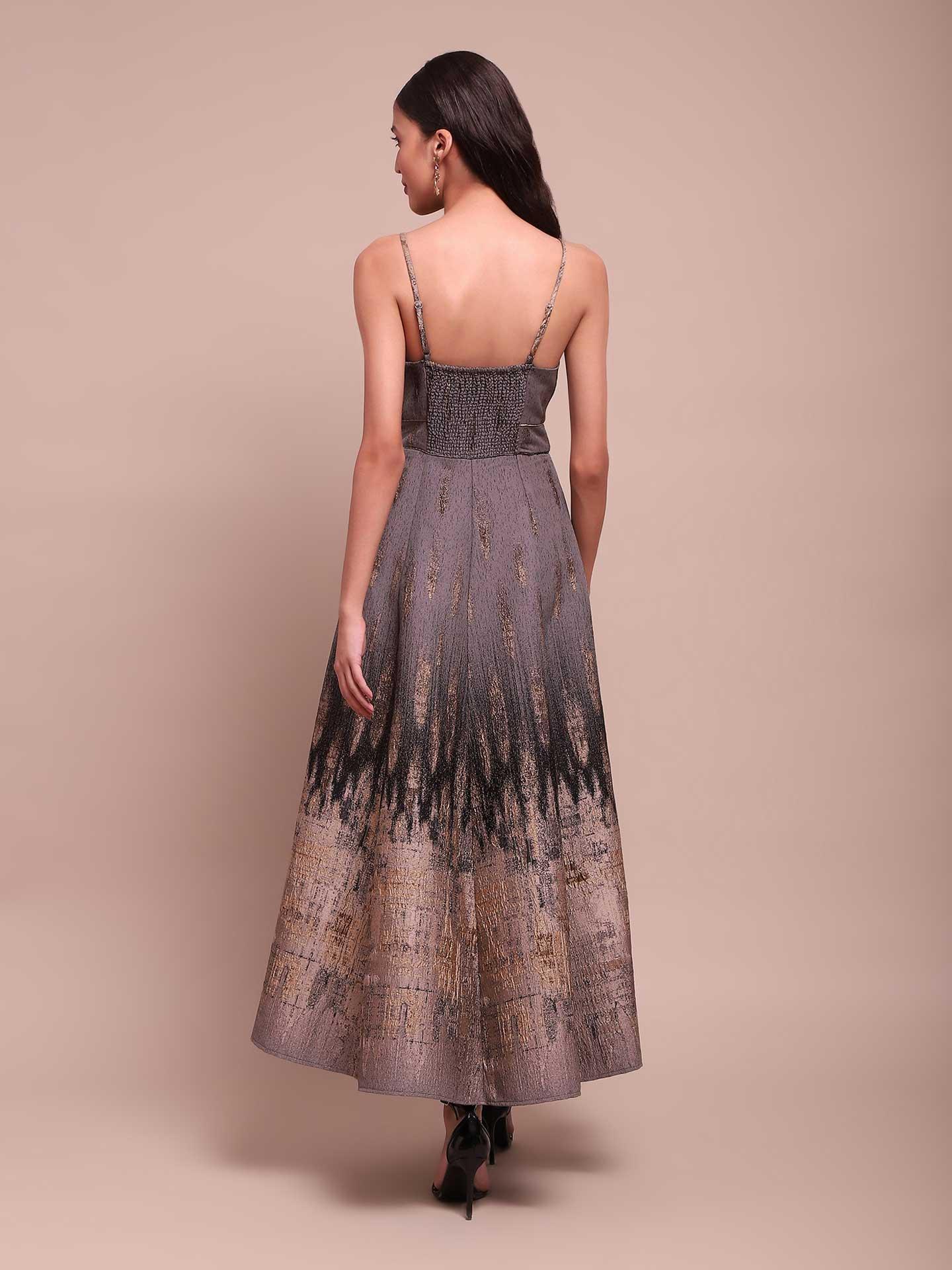 Grey Phoebe Long Dress