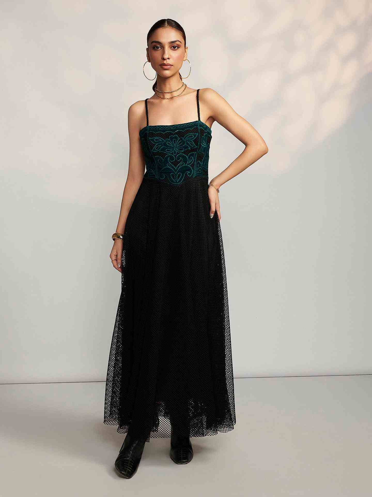 Black Rochelle Long Dress