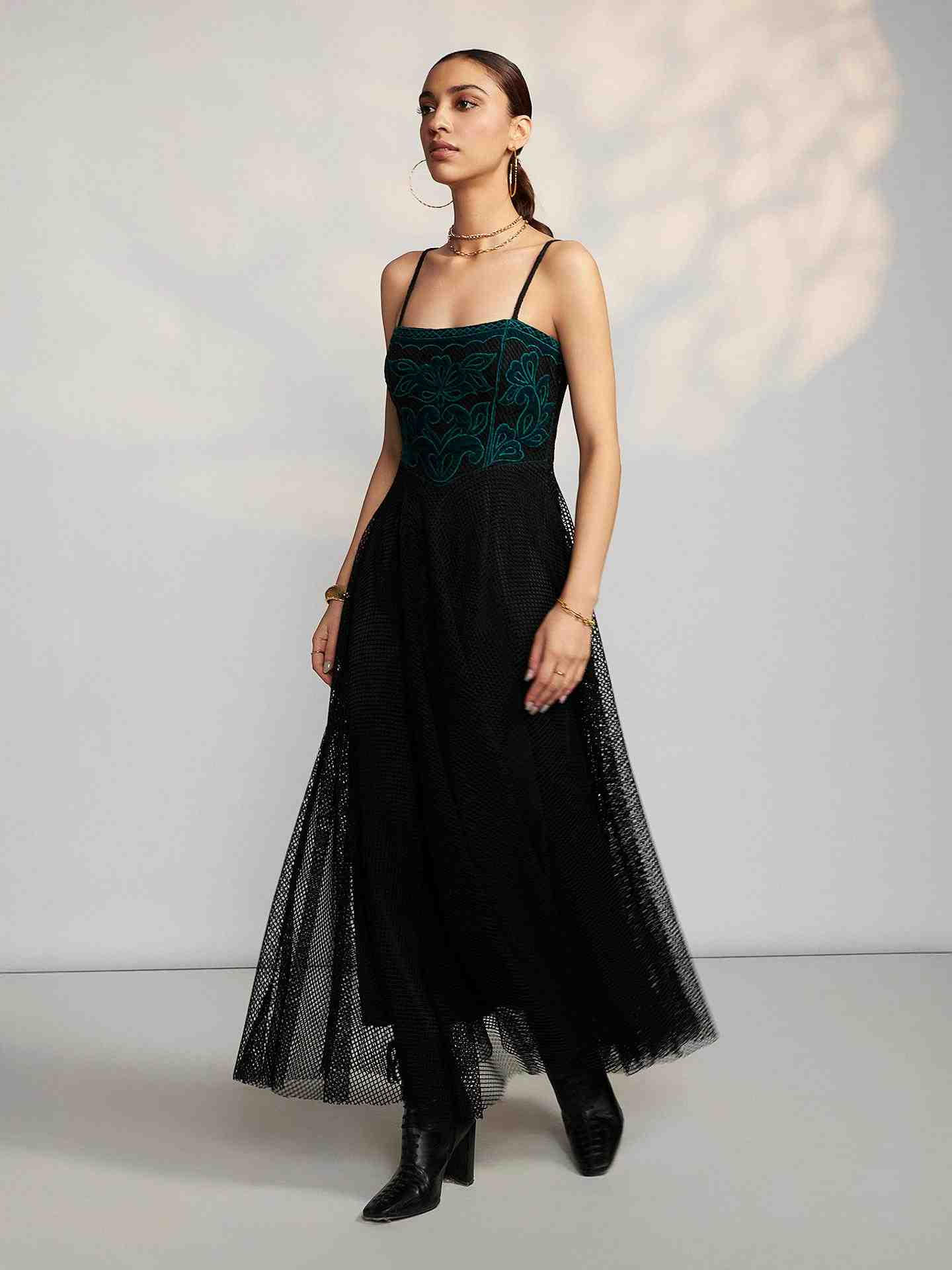 Black Rochelle Long Dress