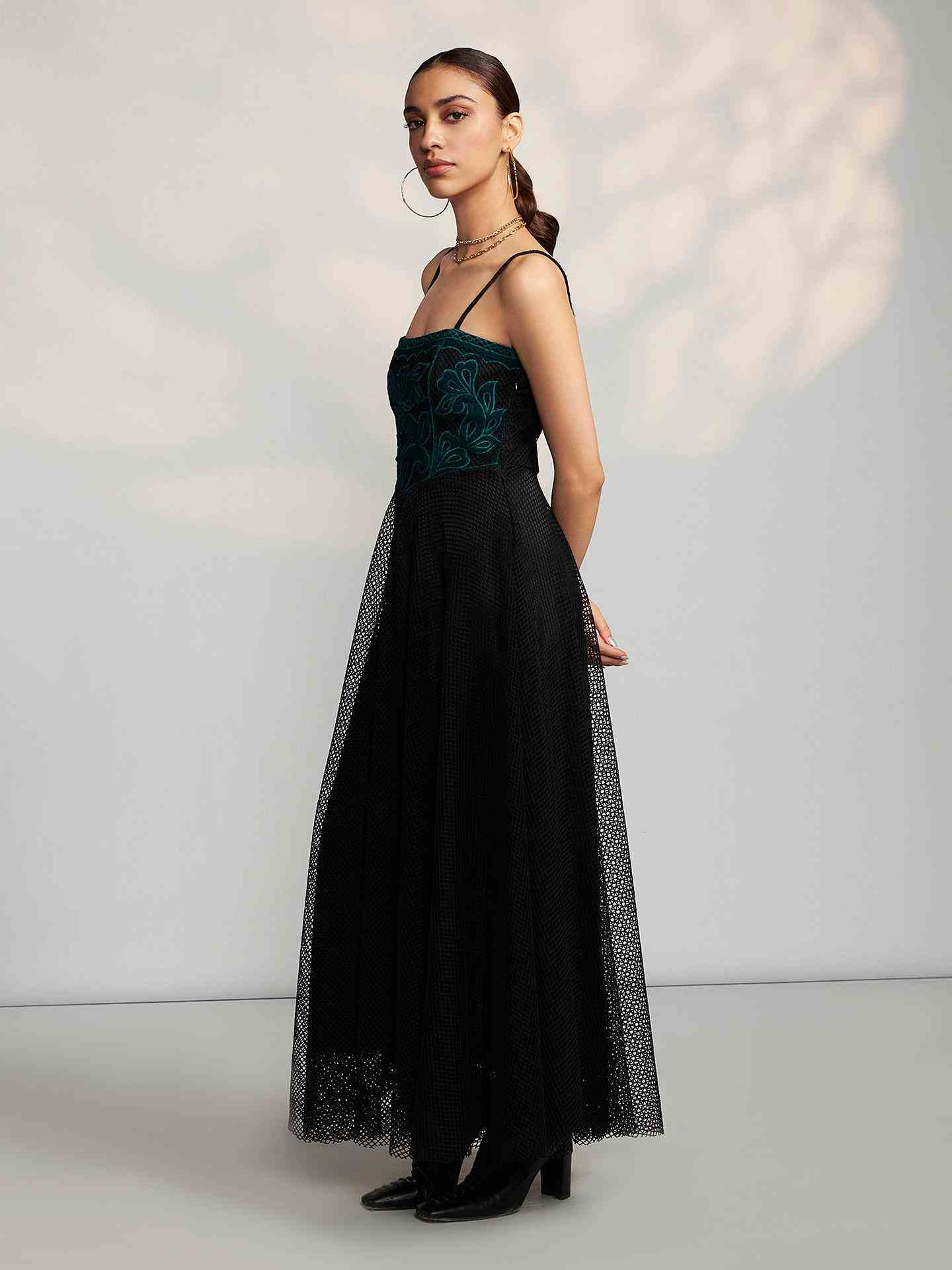 Black Rochelle Long Dress