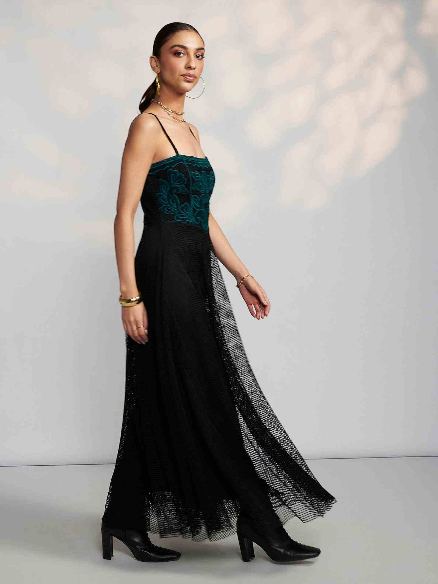 Black Rochelle Long Dress