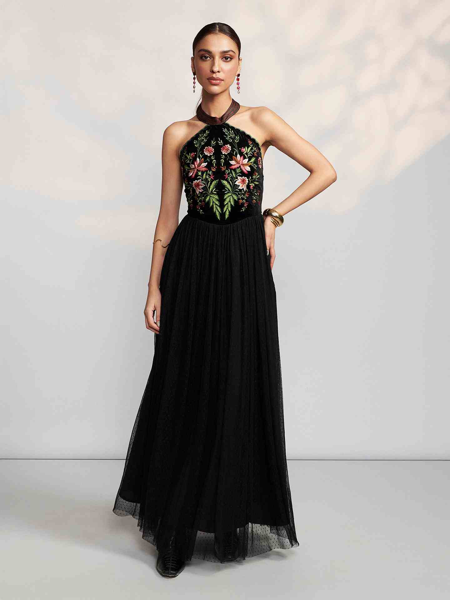 Black Clarine Long Dress