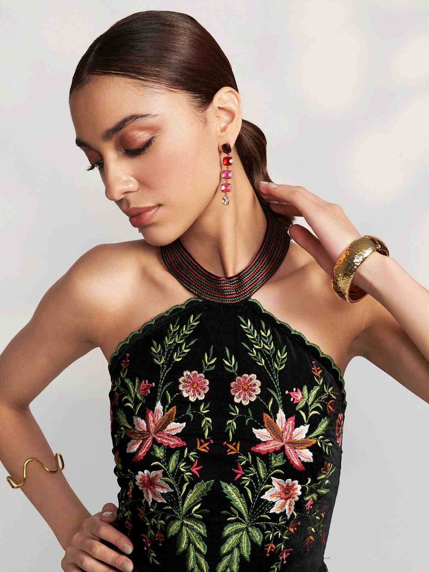 Black Clarine Long Dress