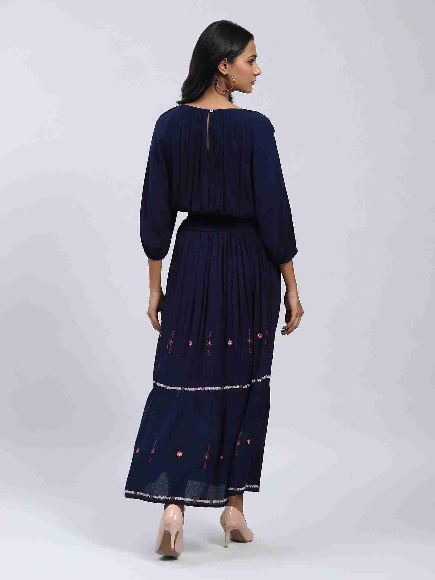 Navy Marcel Maxi Dress