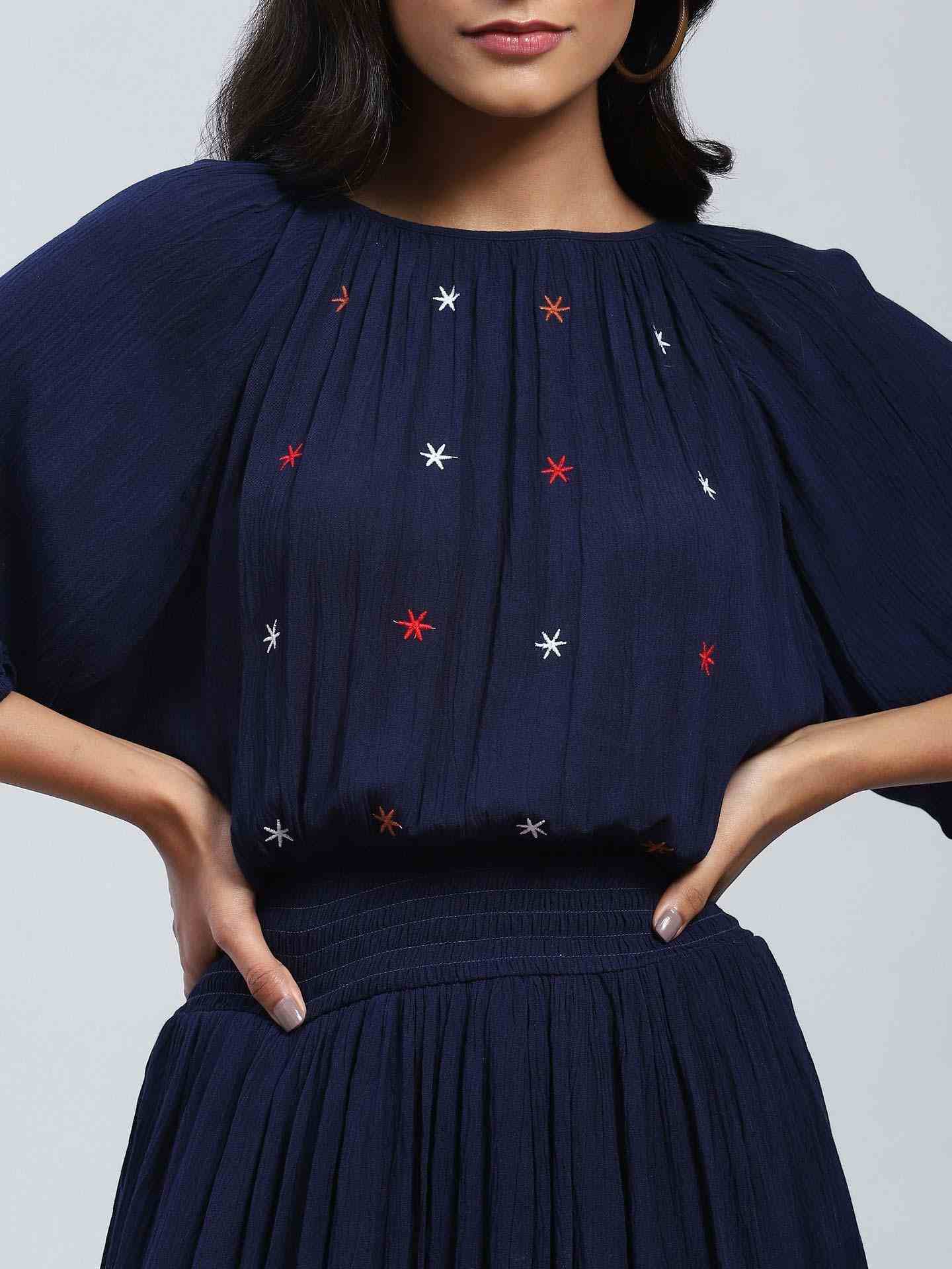 Navy Marcel Maxi Dress