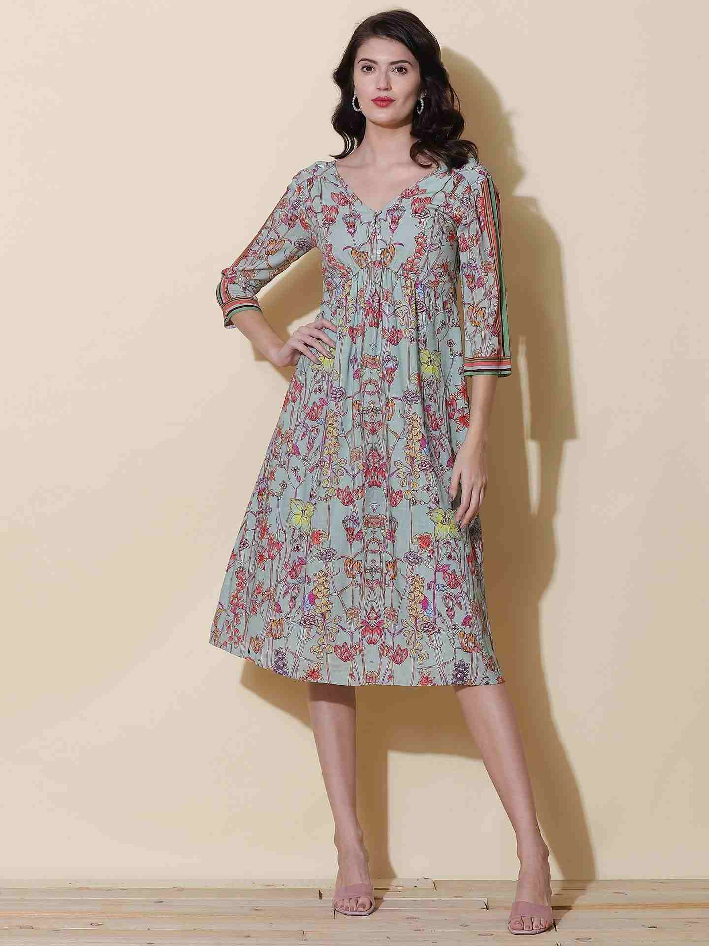 Mint Charlotte Midi Dress