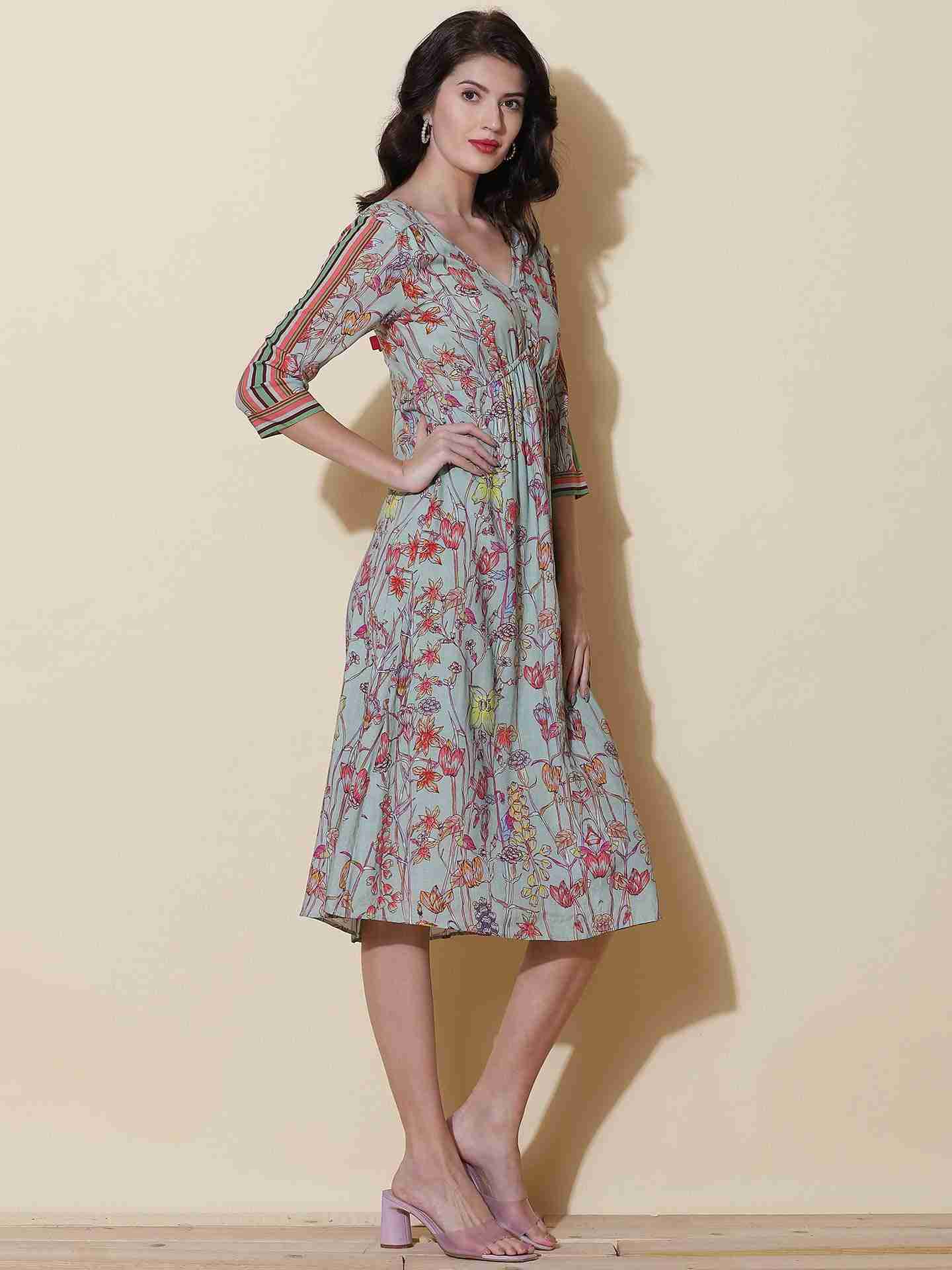 Mint Charlotte Midi Dress