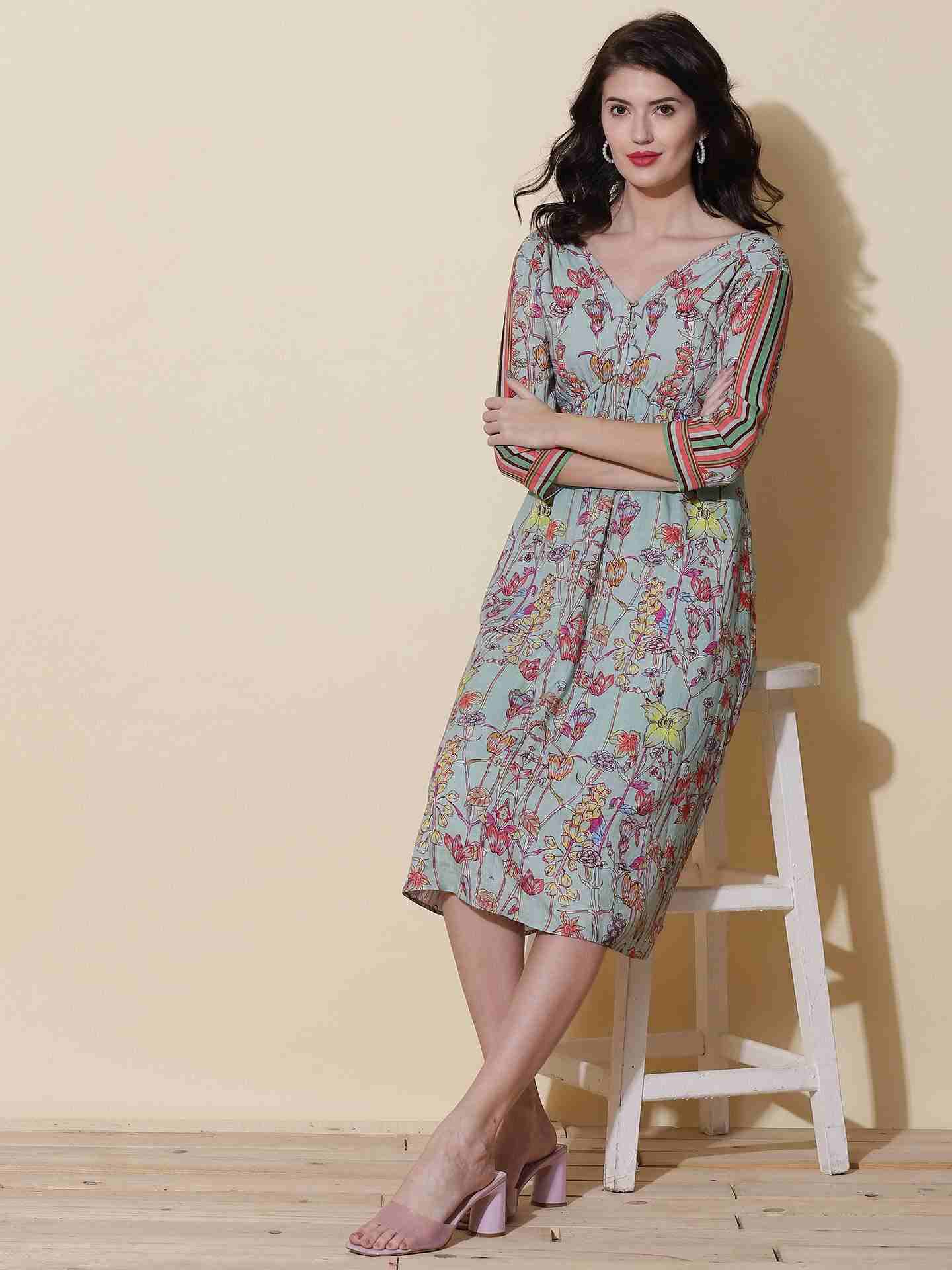 Mint Charlotte Midi Dress