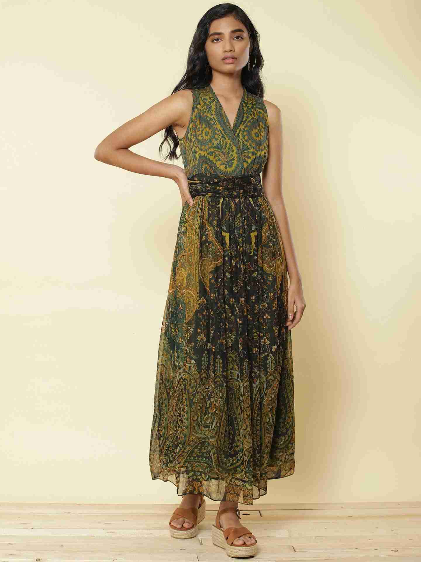 Green Haisey Paisley Dress