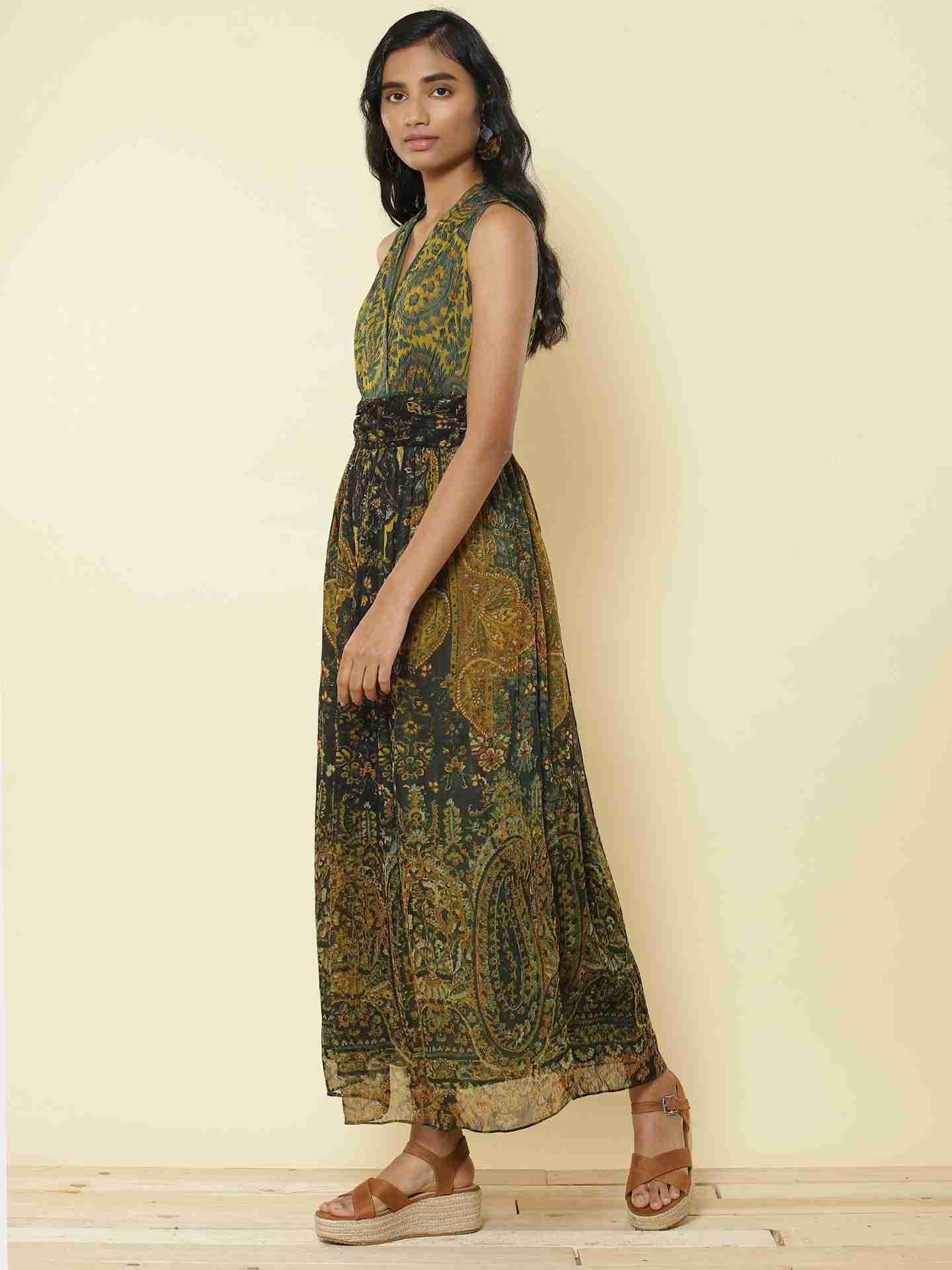 Green Haisey Paisley Dress