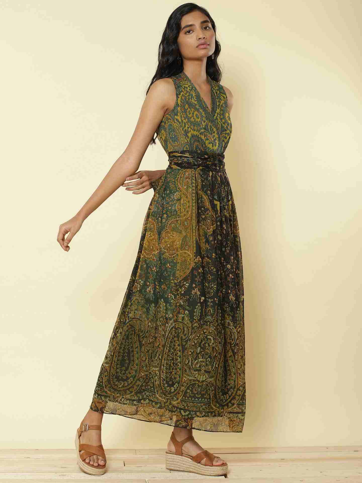 Green Haisey Paisley Dress