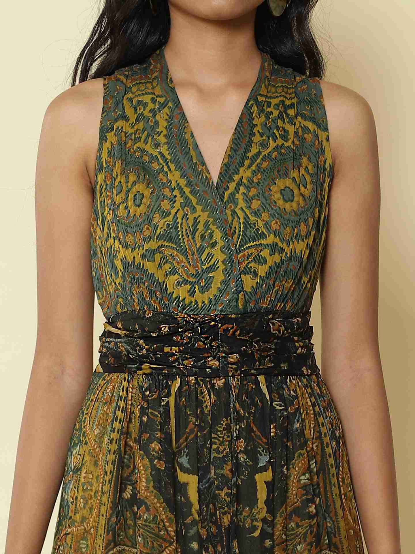 Green Haisey Paisley Dress