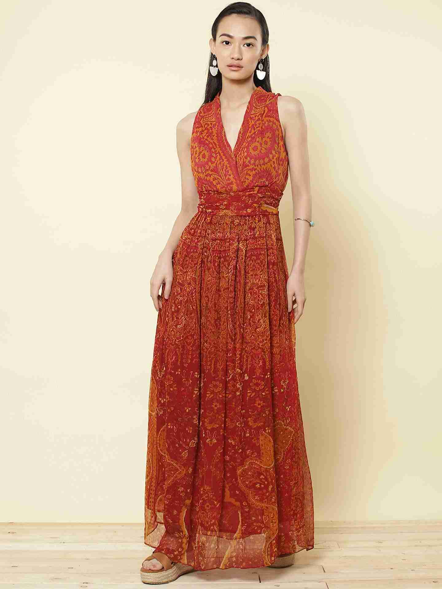 Red Haisey Paisley Dress