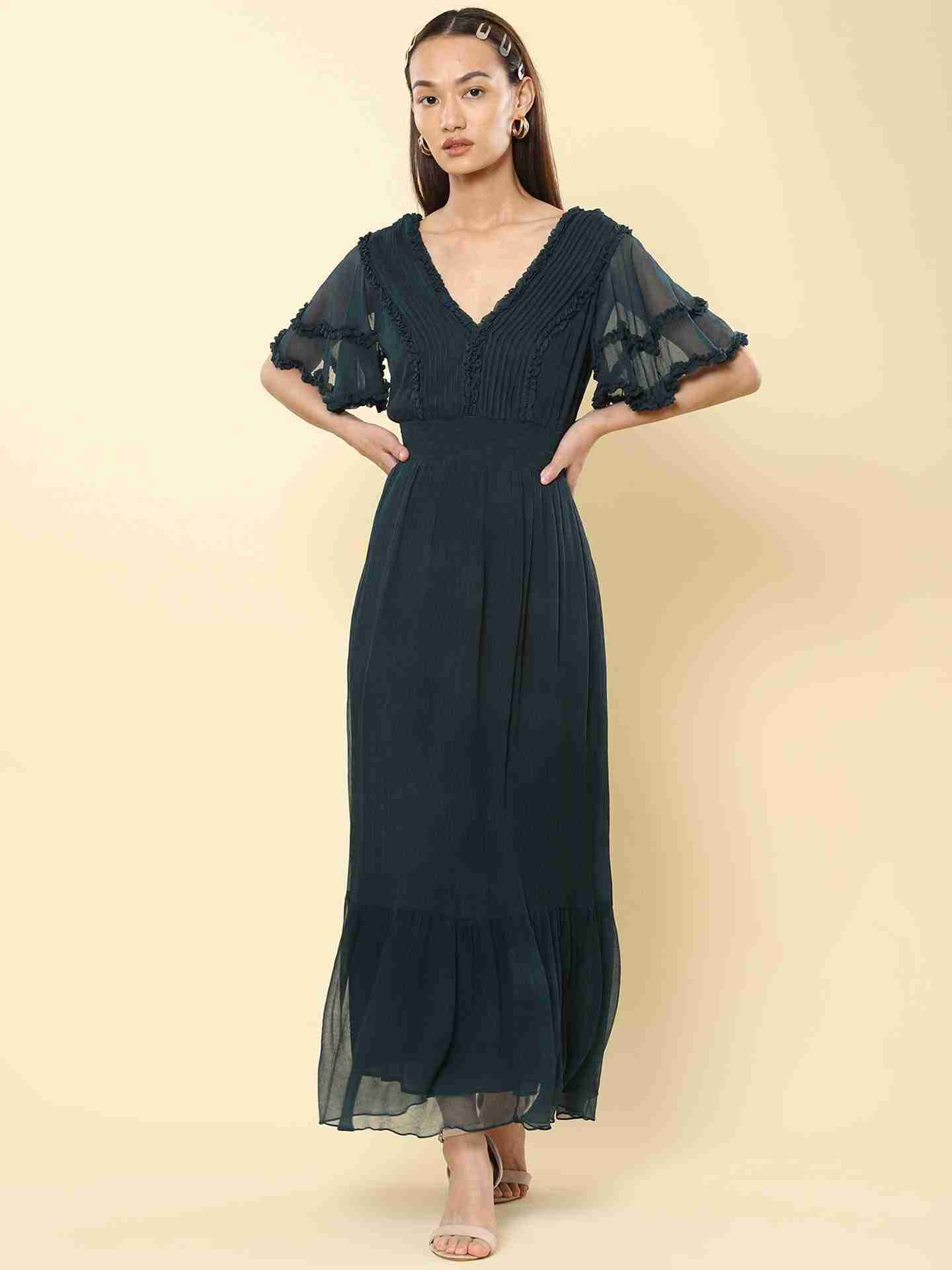 Teal Alexis Maxi Dress