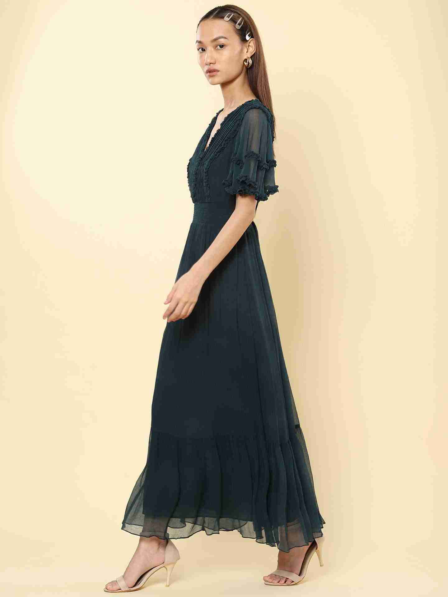 Teal Alexis Maxi Dress