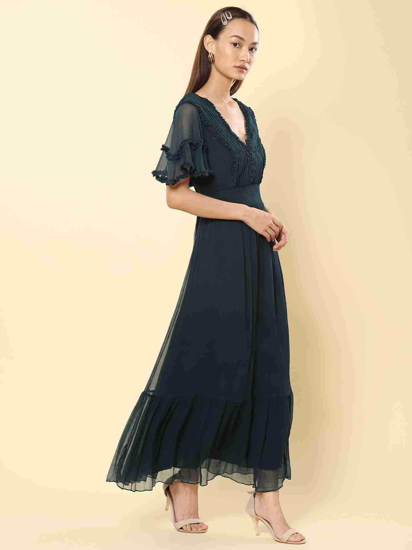 Teal Alexis Maxi Dress