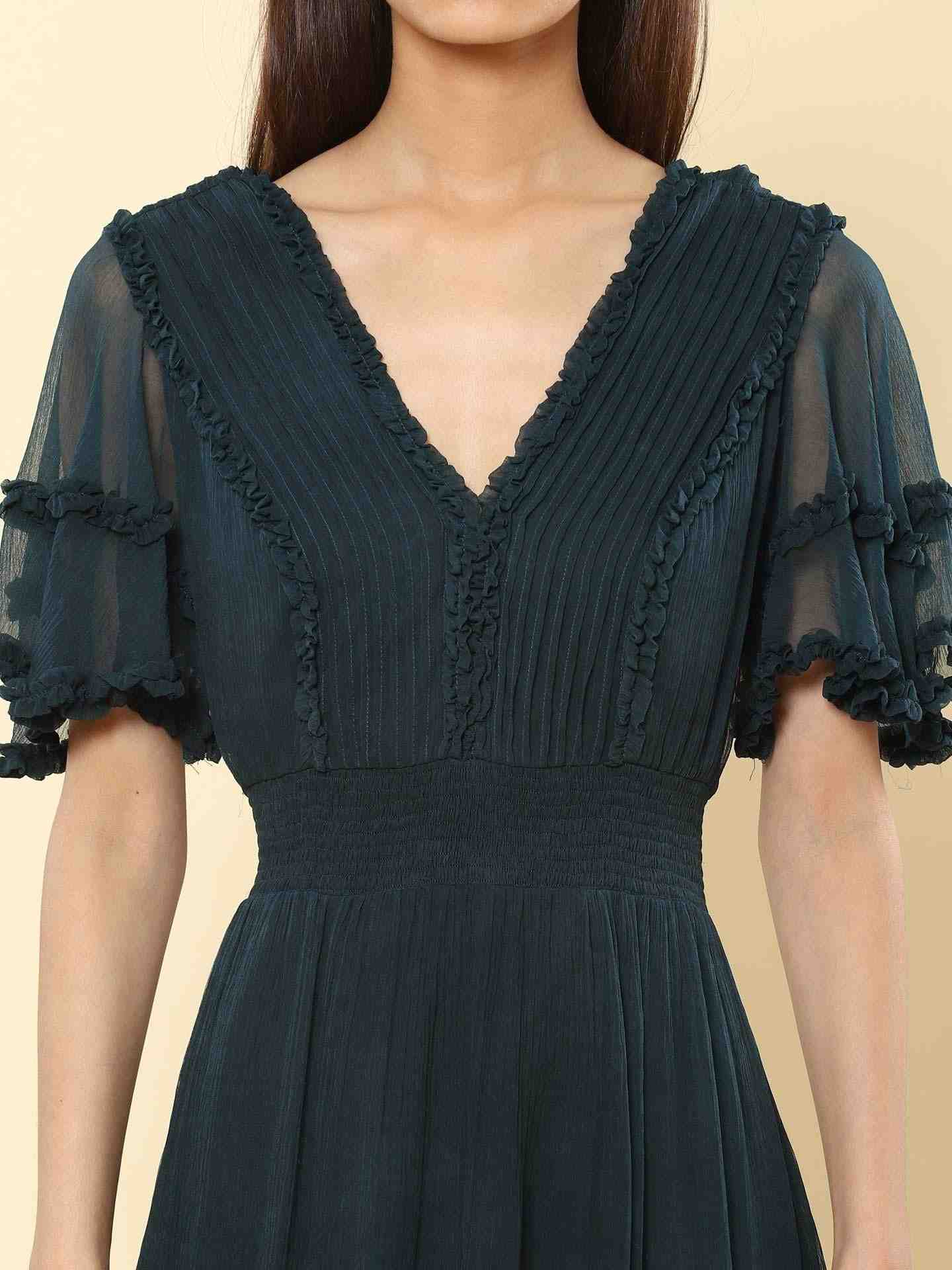 Teal Alexis Maxi Dress