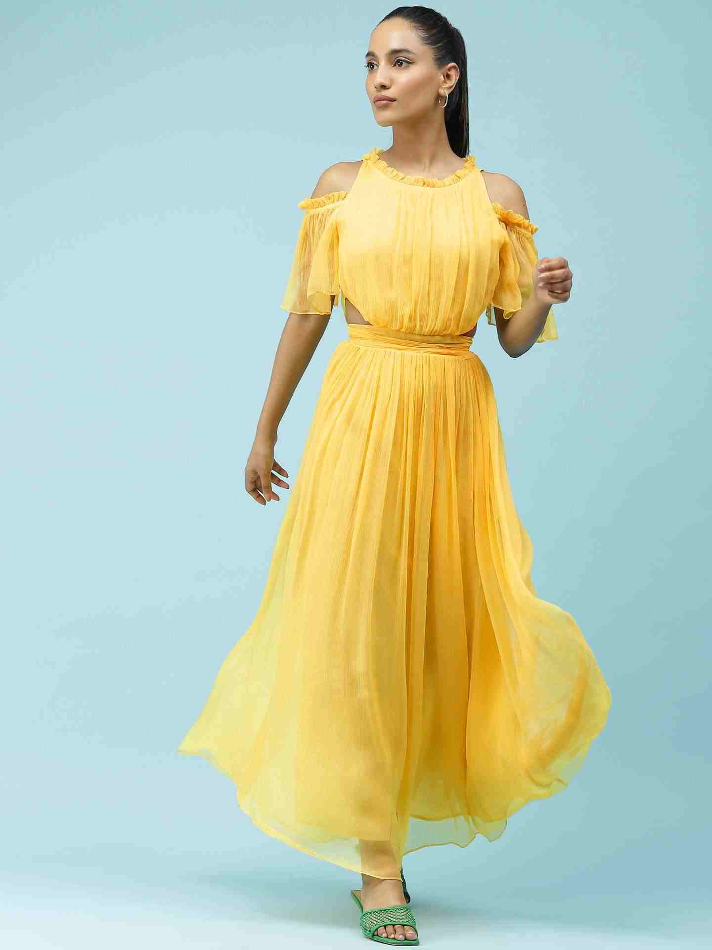 Yellow Claudia Maxi Dress