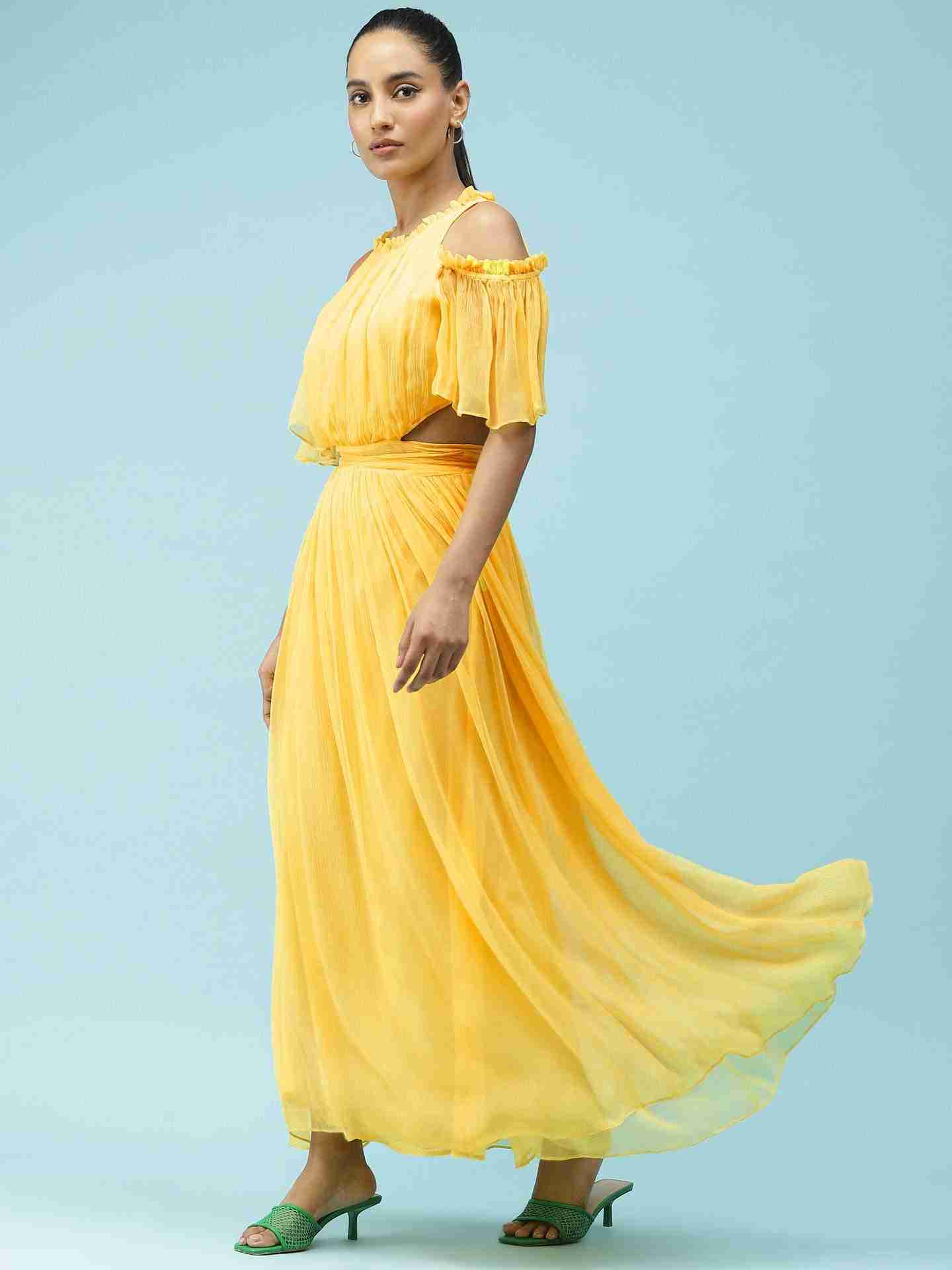 Yellow Claudia Maxi Dress